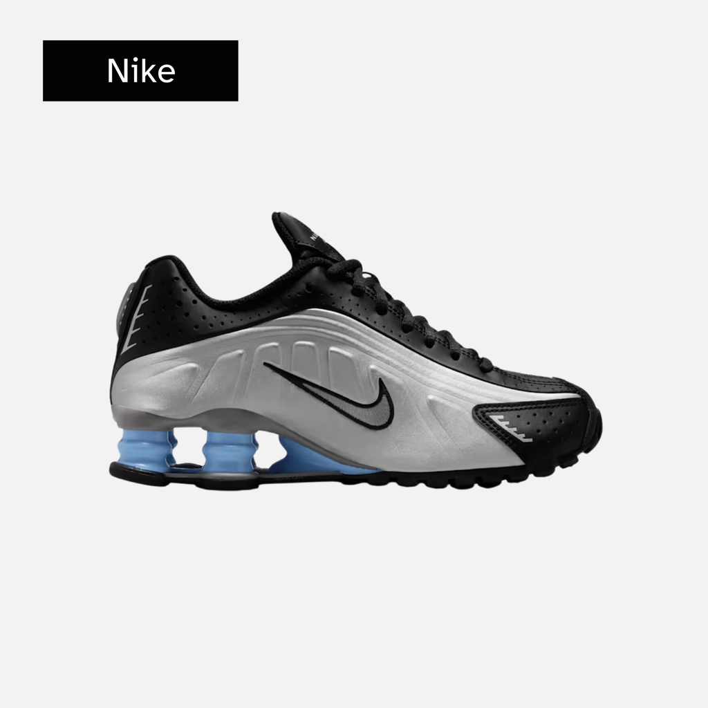 Nike Shox R4 GS 'Metallic Silver Psychic Blue'