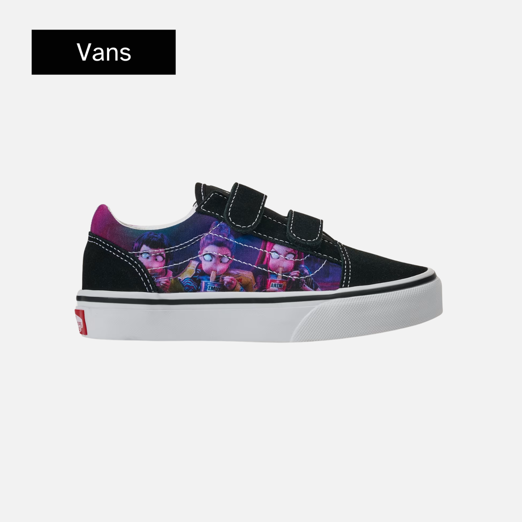 K-Pop Demon Hunters x Vans Old Skool Little Kid 'Black Purple'