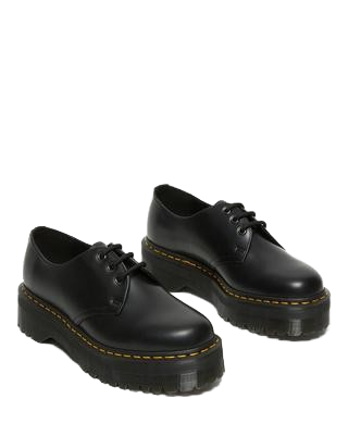 1461 Smooth Leather Platform 'Black'