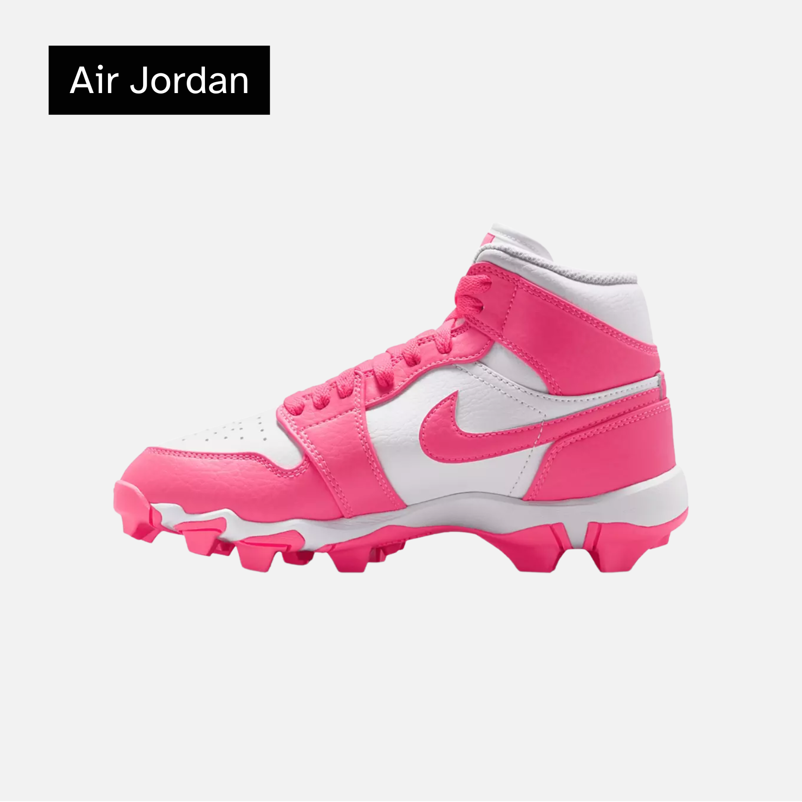 Air Jordan 1 Mid Cleat GS 'White Sunset Pulse'
