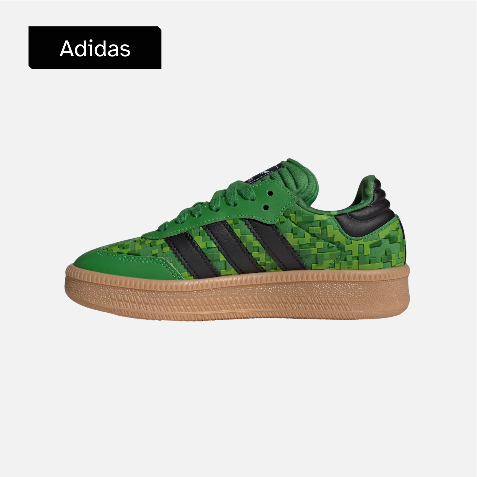 Minecraft x adidas Samba XLG J 'Green Core Black Cloud White