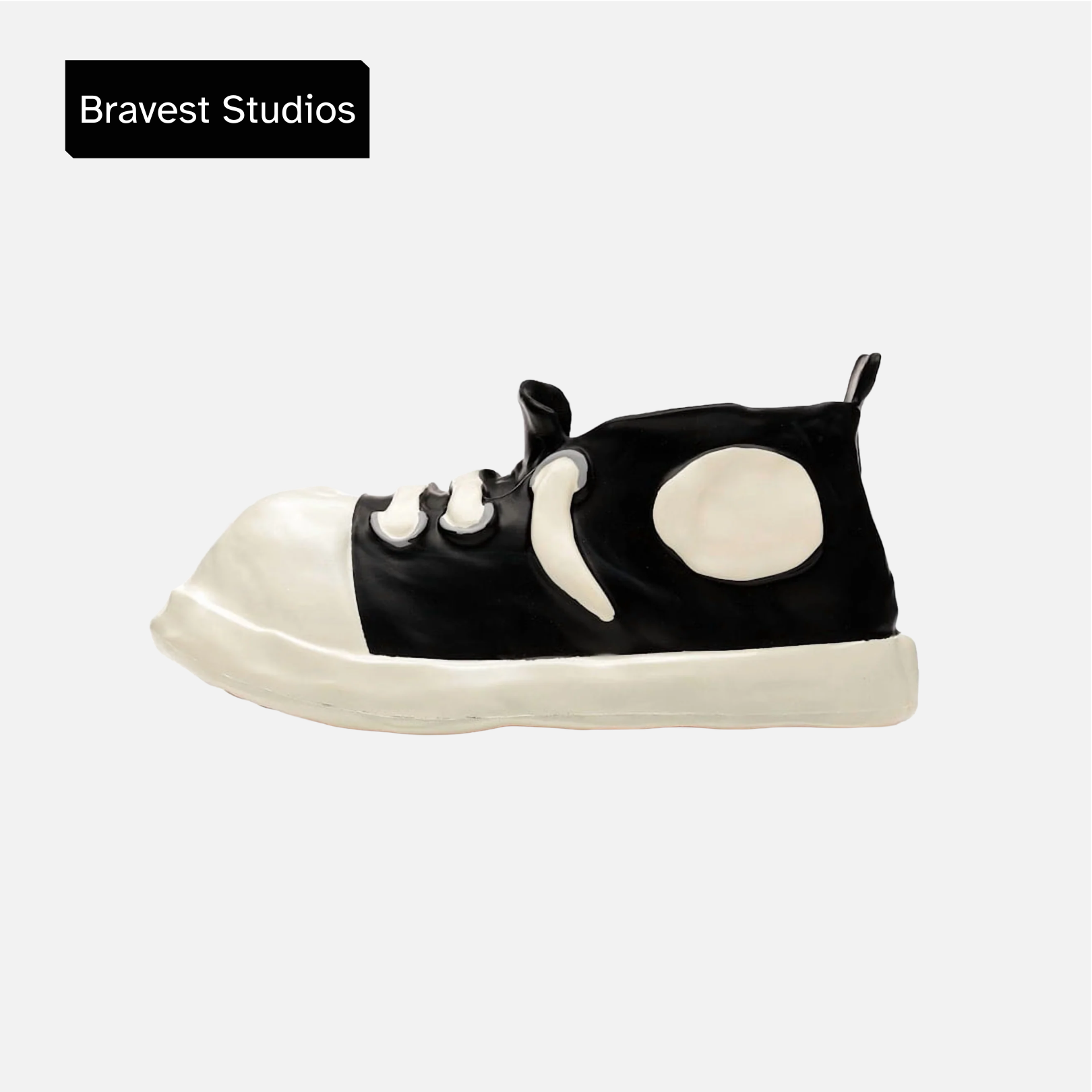 Bravest Studios Clay Shoe Black White