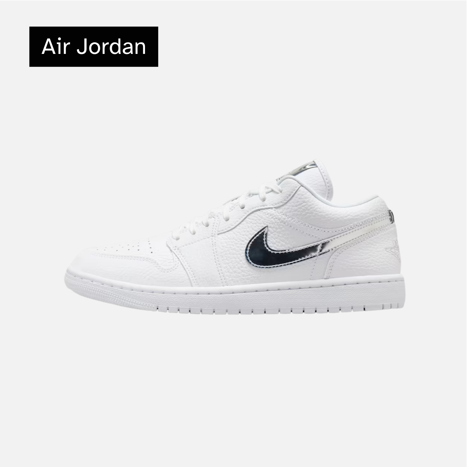 Air Jordan Wmns 1 Low SE 'White Metallic Silver'