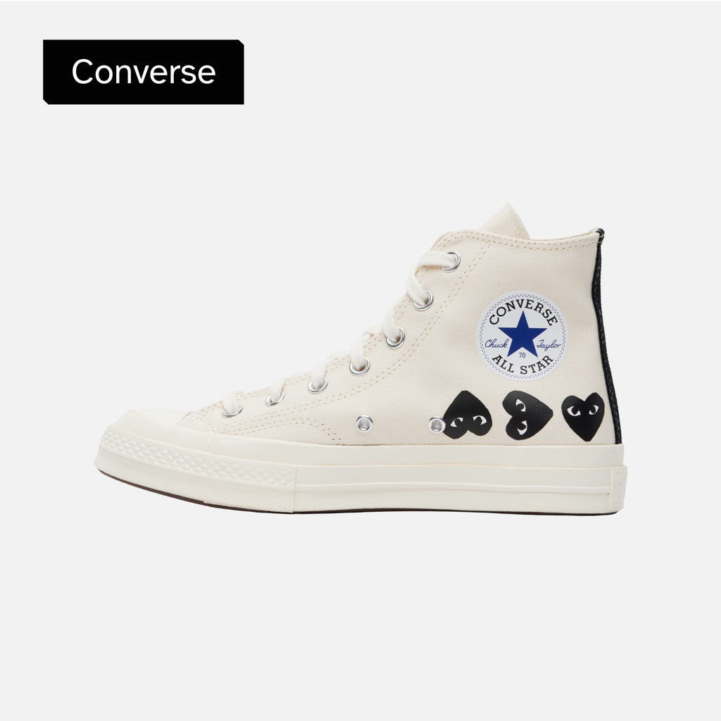 Comme des Garçons PLAY x Chuck 70 High 'Multi Heart - Milk Black'