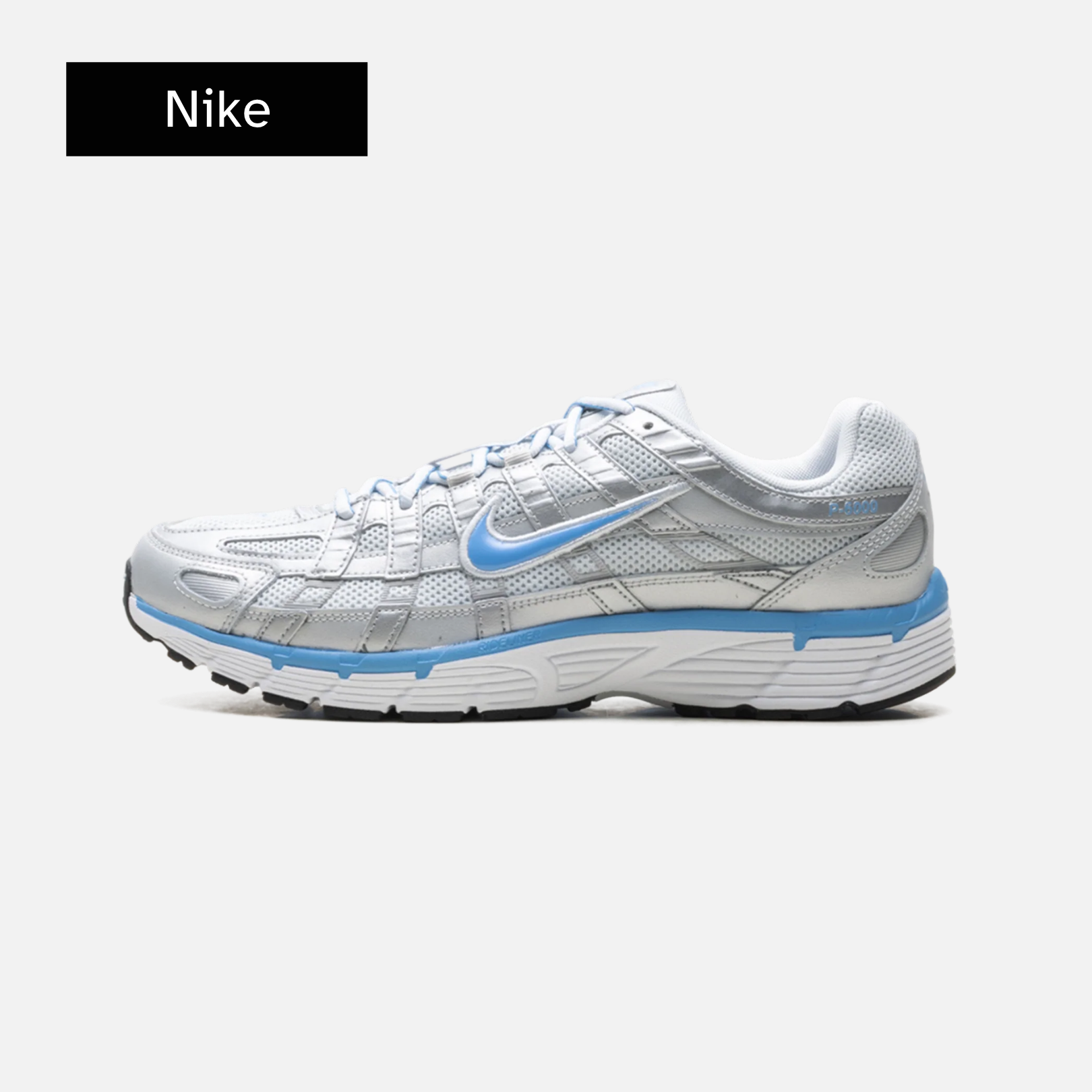 Nike P-6000 'Metallic Platinum University Blue'