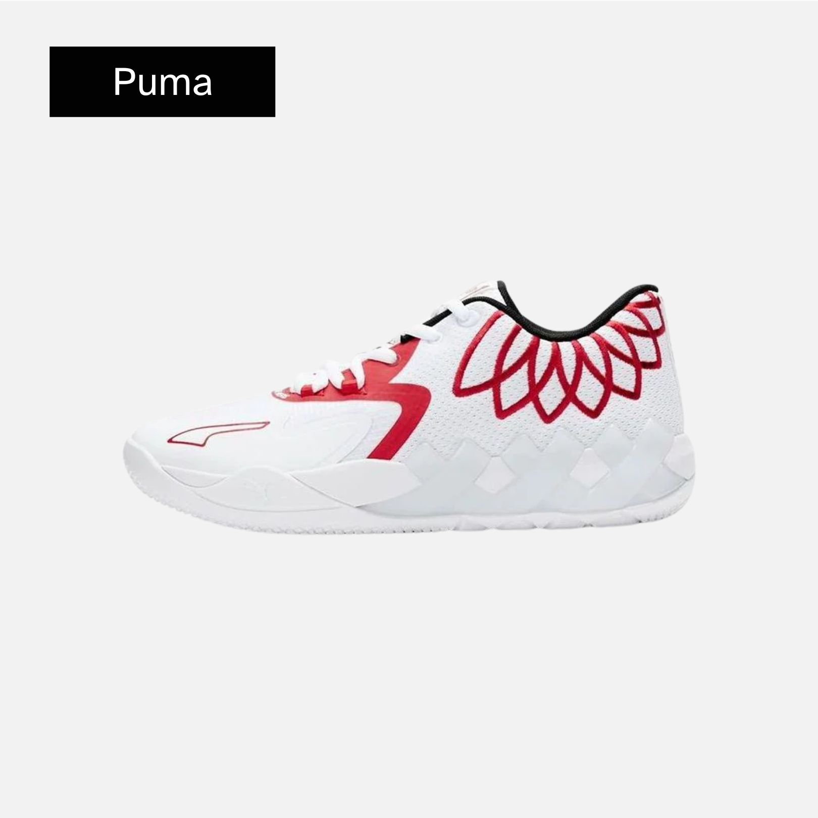 Puma MB.01 Lo 'Team Colors - White High Risk Red'