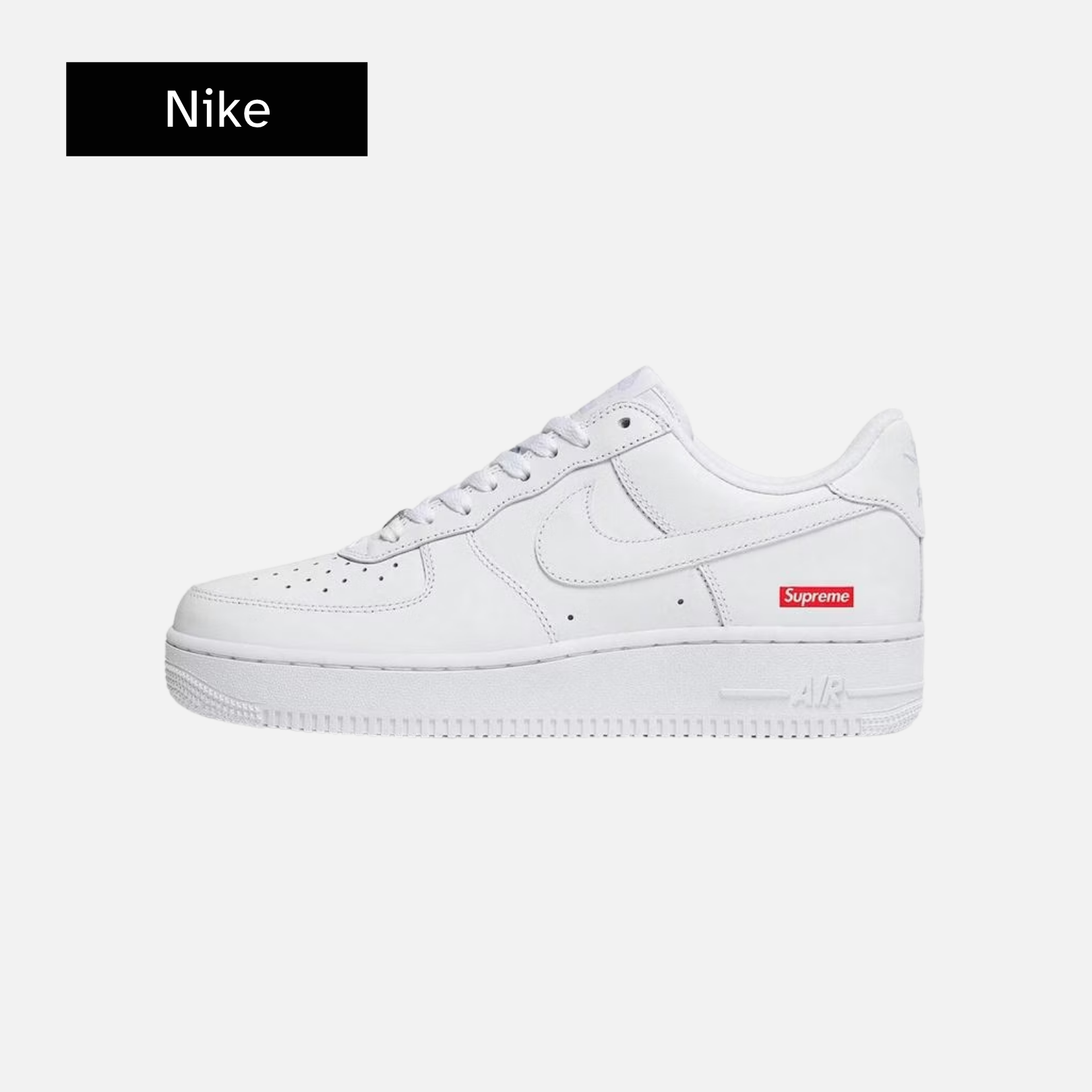 Supreme x Nike Air Force 1 Low 'Box Logo - White'