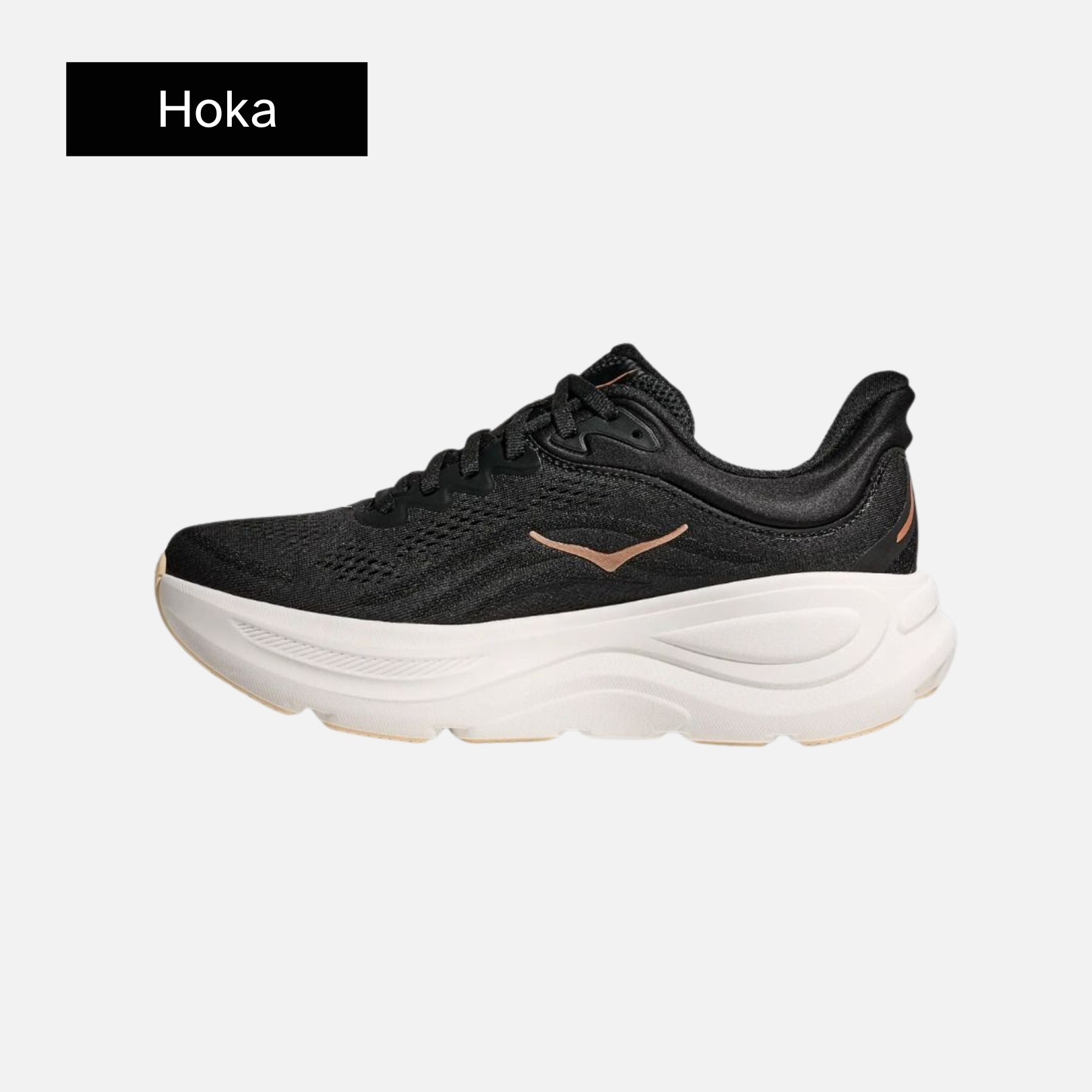 HOKA Wmns Bondi 9 'Black Rose Gold'