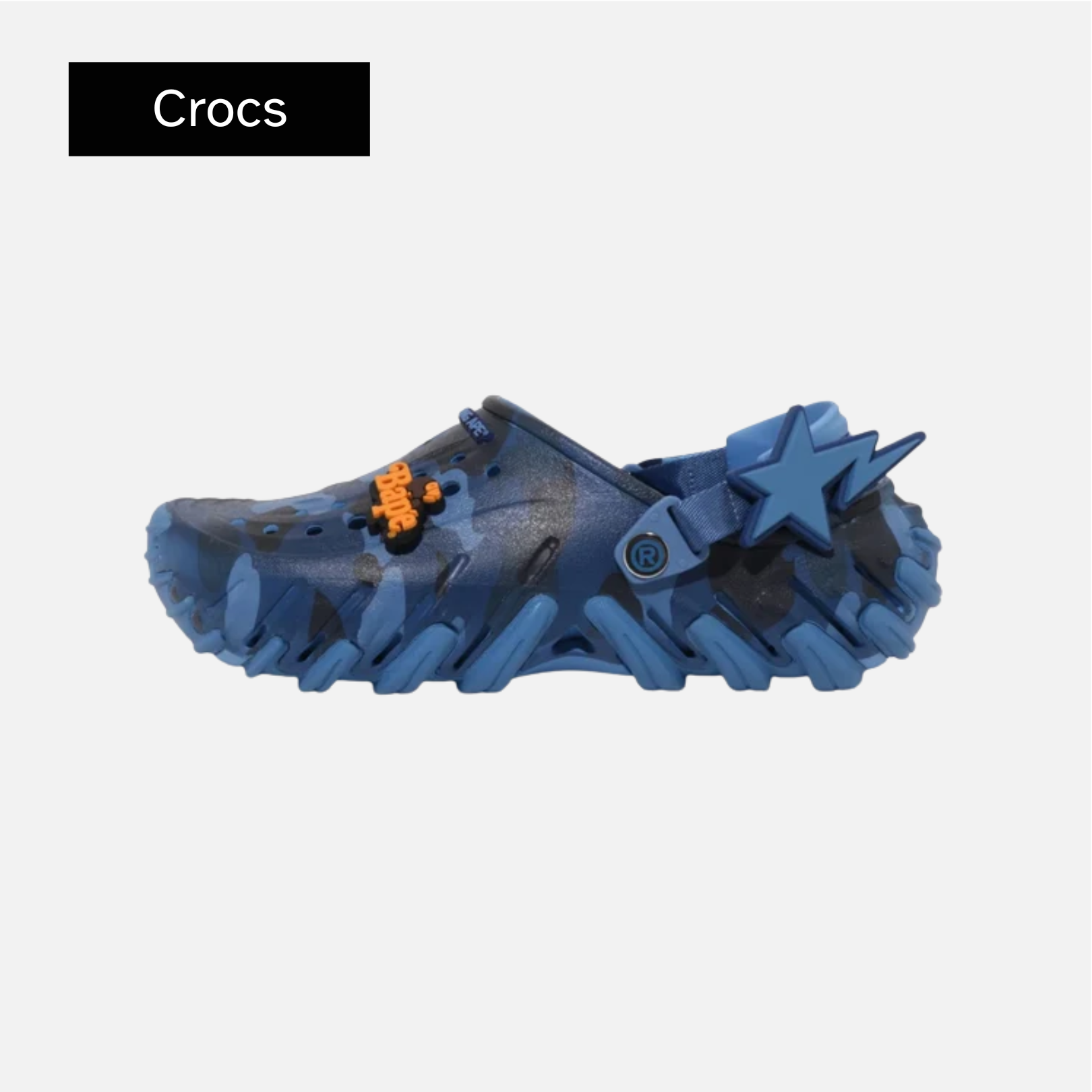 BAPE x Crocs Echo RO Clog 'Blue Camo'