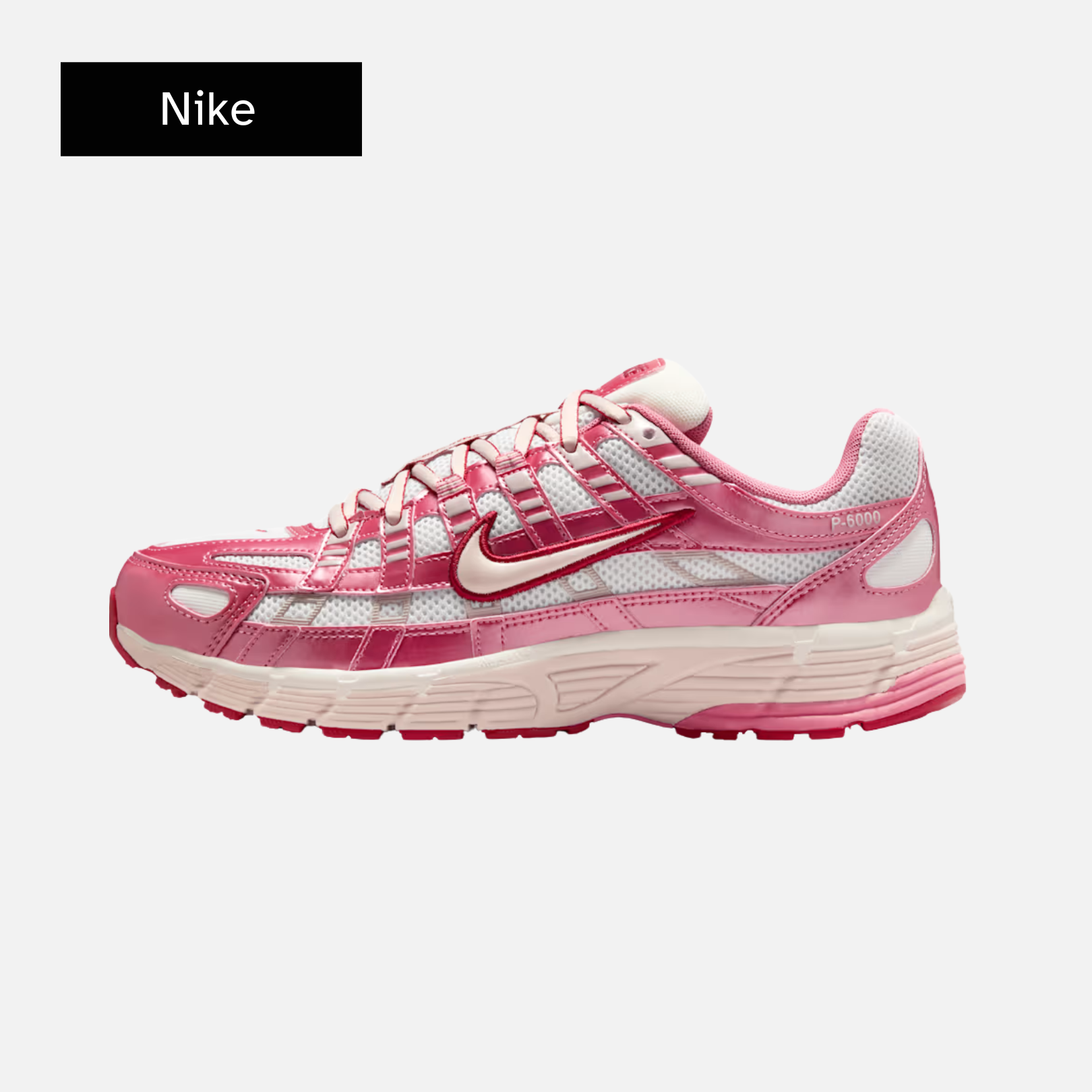 Nike Wmns P-6000 'Summit White Slit Red'