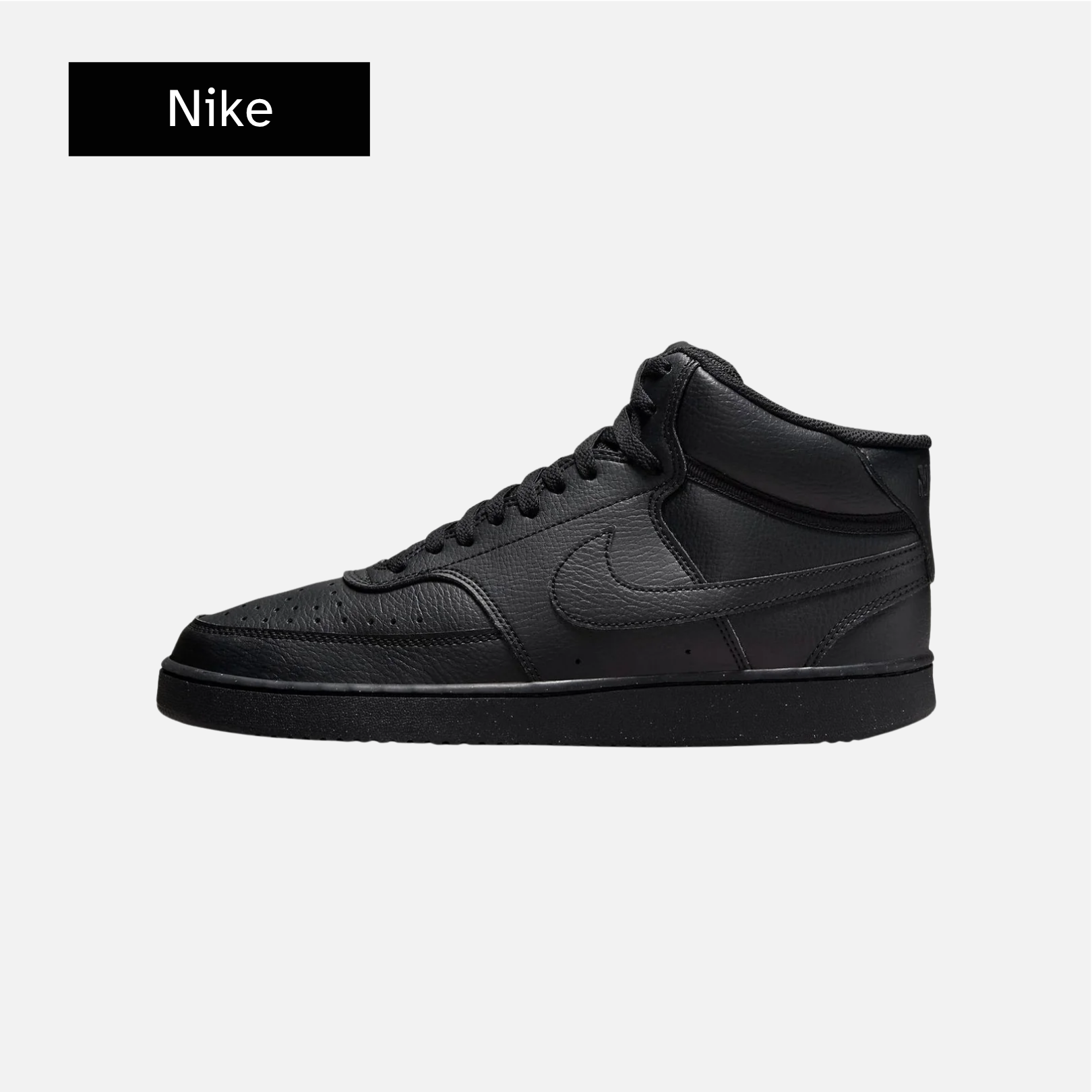 Nike Court Vision Mid Next Nature 'Triple Black'