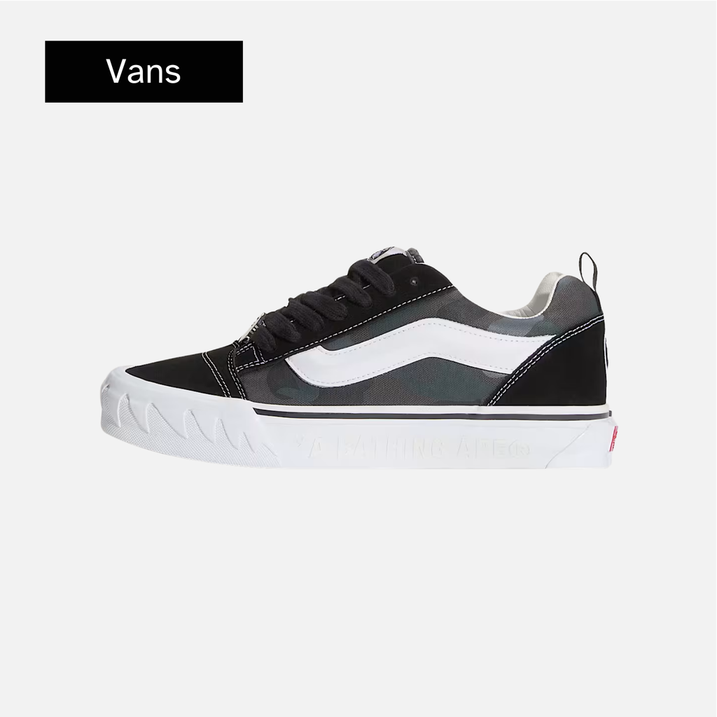 BAPE x Vans Premium Knu Skool 'Camo Black'
