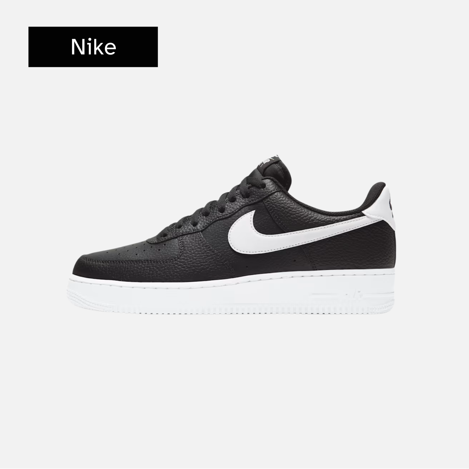Nike Air Force 1 '07 'Black White Tumbled'
