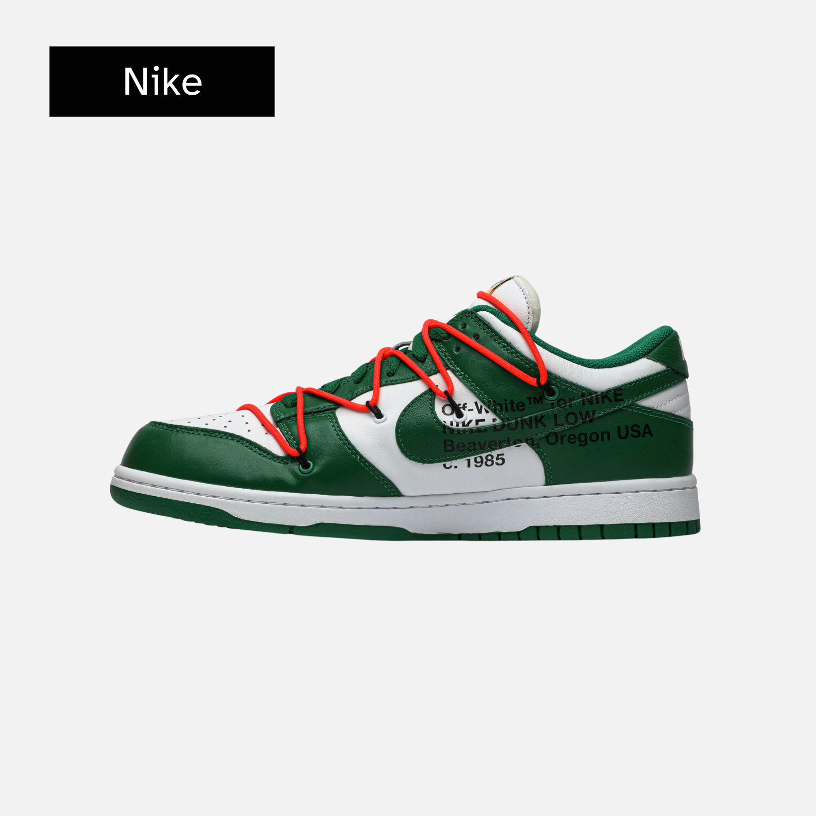 Off-White x Nike Dunk Low 'Pine Green'