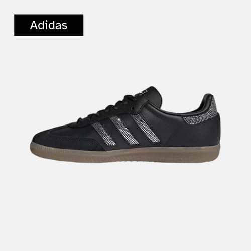 adidas Rhinestone Black Silver (GS)