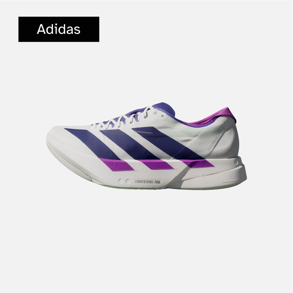 adidas Adizero Adios Pro 4 'Core White Purple Lime Burst'