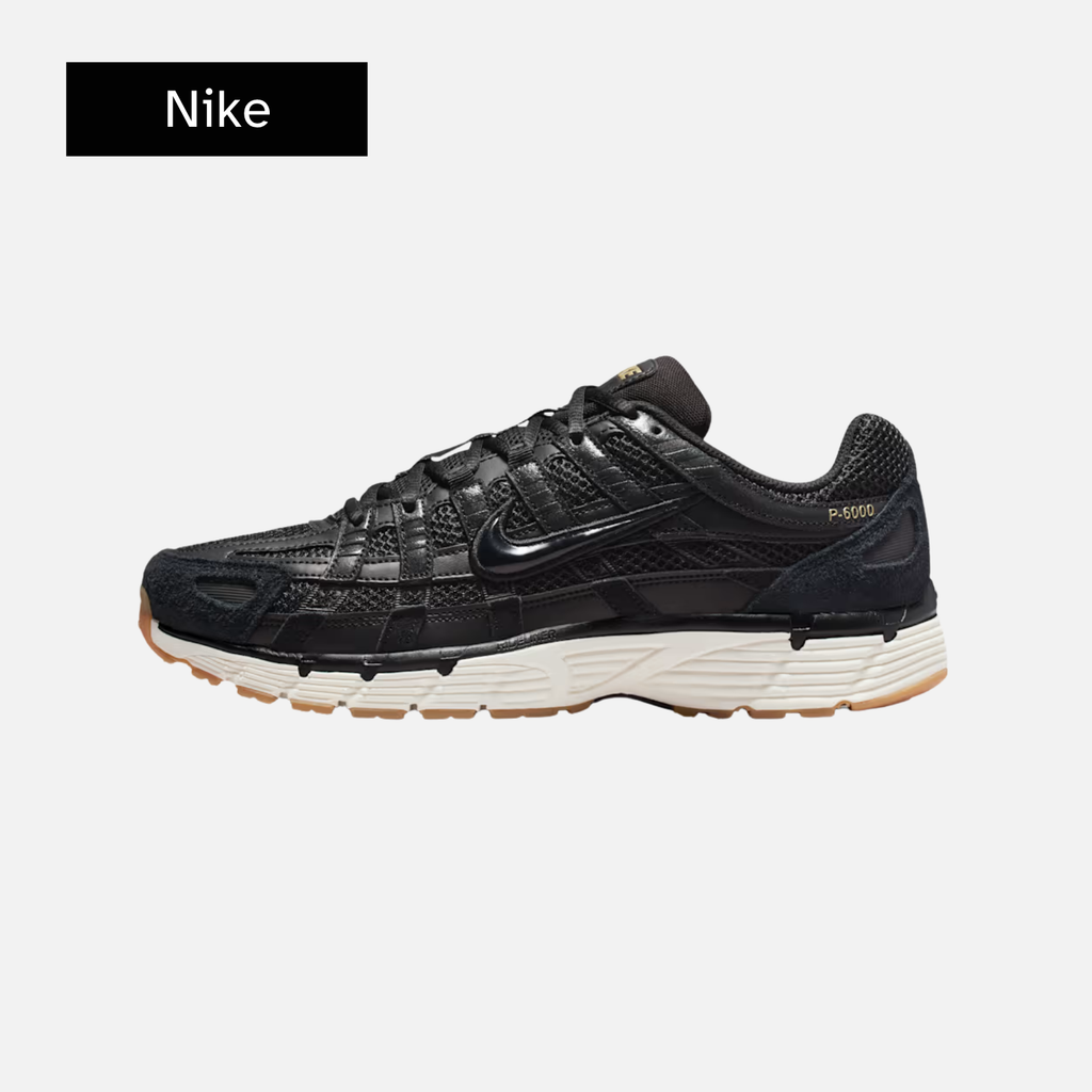Nike P-6000 SE Black Metallic Gold Gum