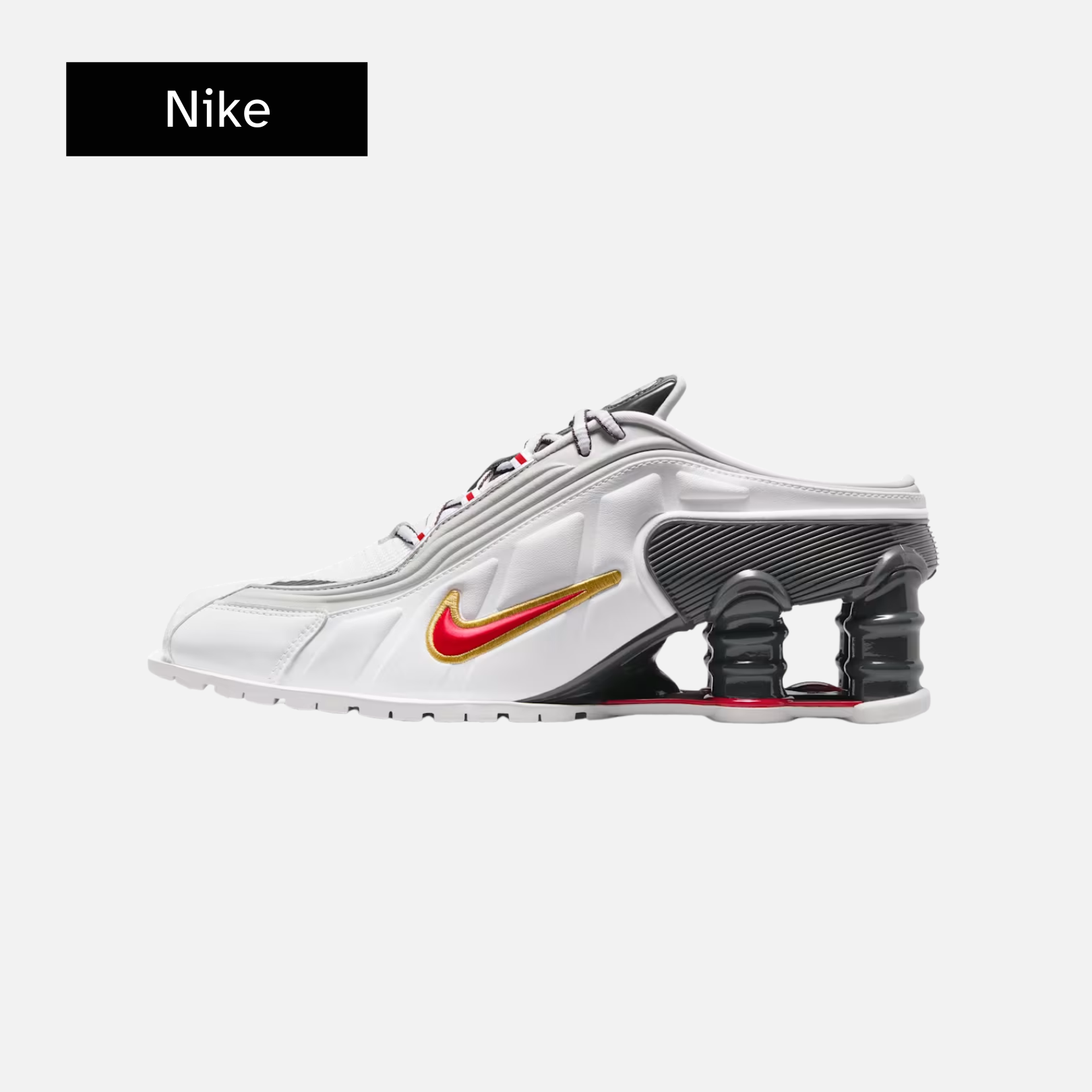 Martine Rose x Nike Wmns Shox Mule MR4 'Metallic Platinum Varsity Red'