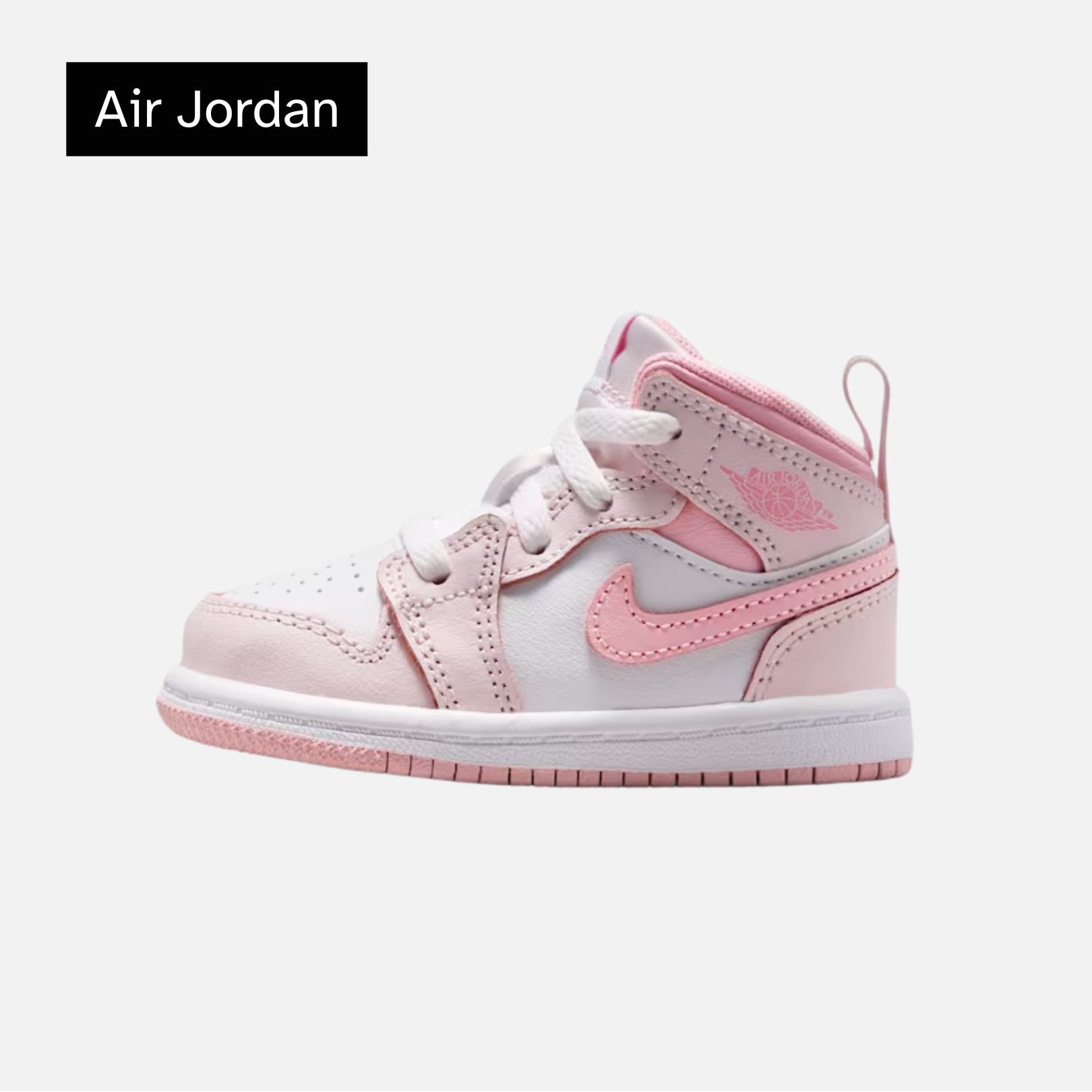 Air Jordan 1 Mid TD 'Pearl Pink White'