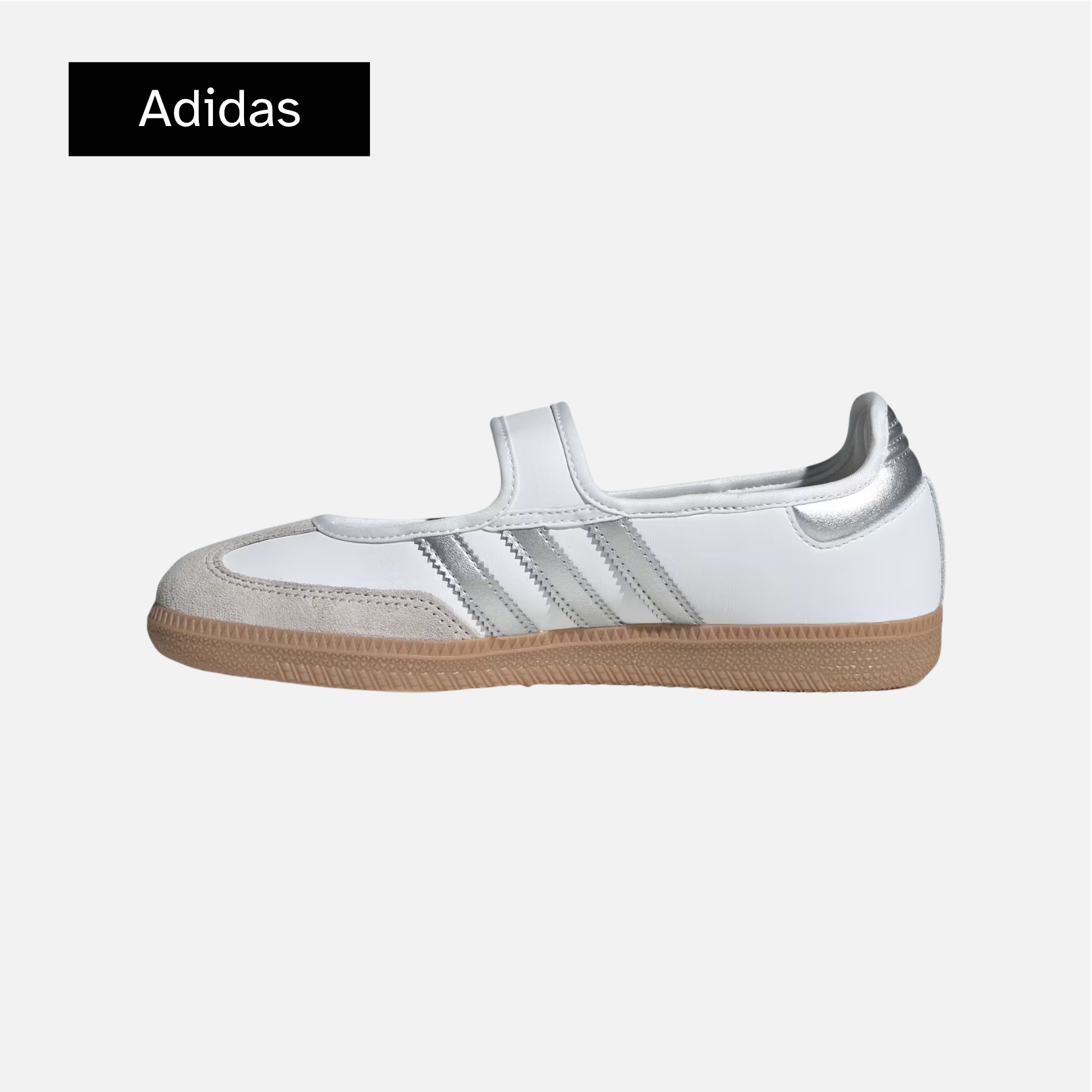 adidas Wmns Samba Jane 'Footwear White Silver Metallic Gum'