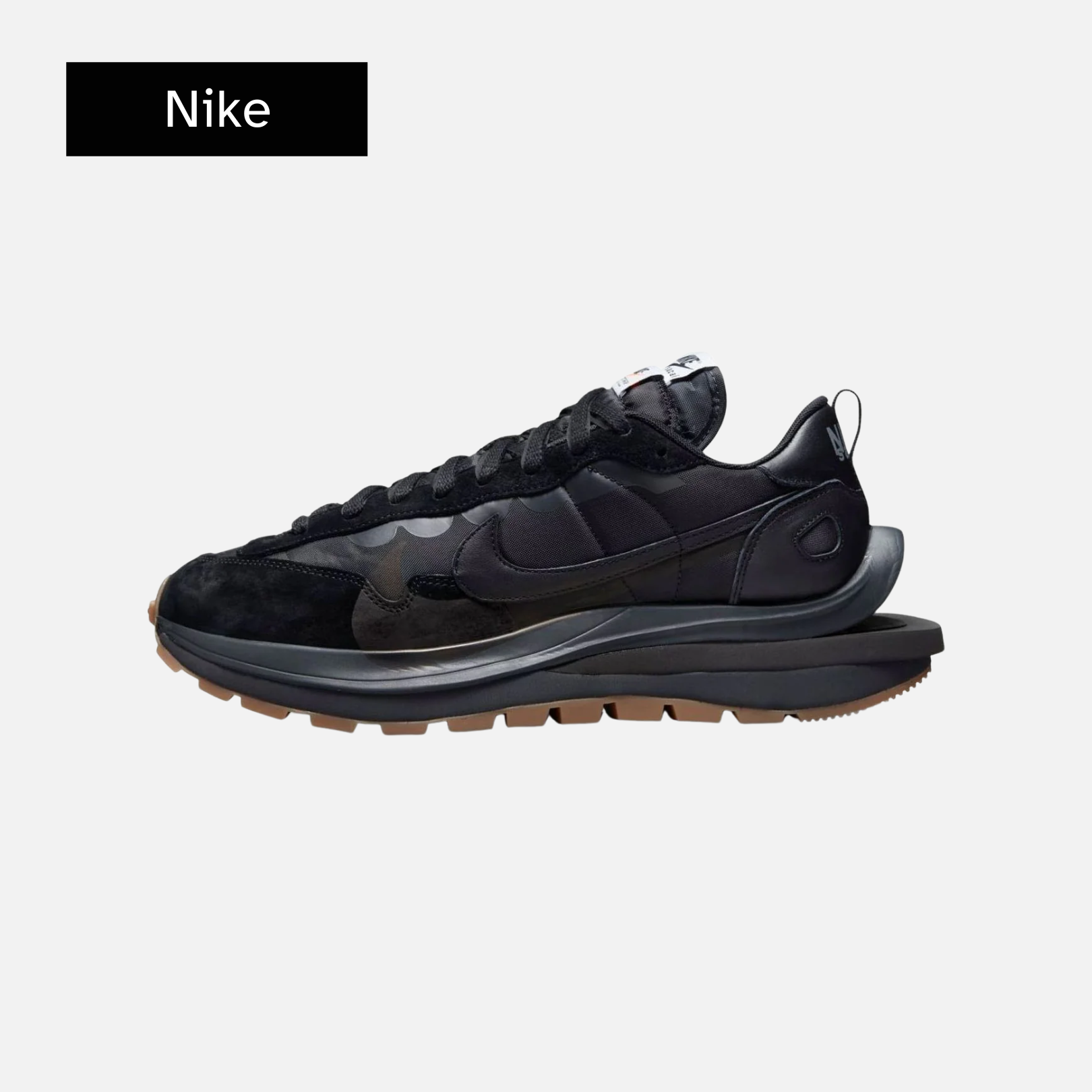 sacai x Nike VaporWaffle 'Black Gum'