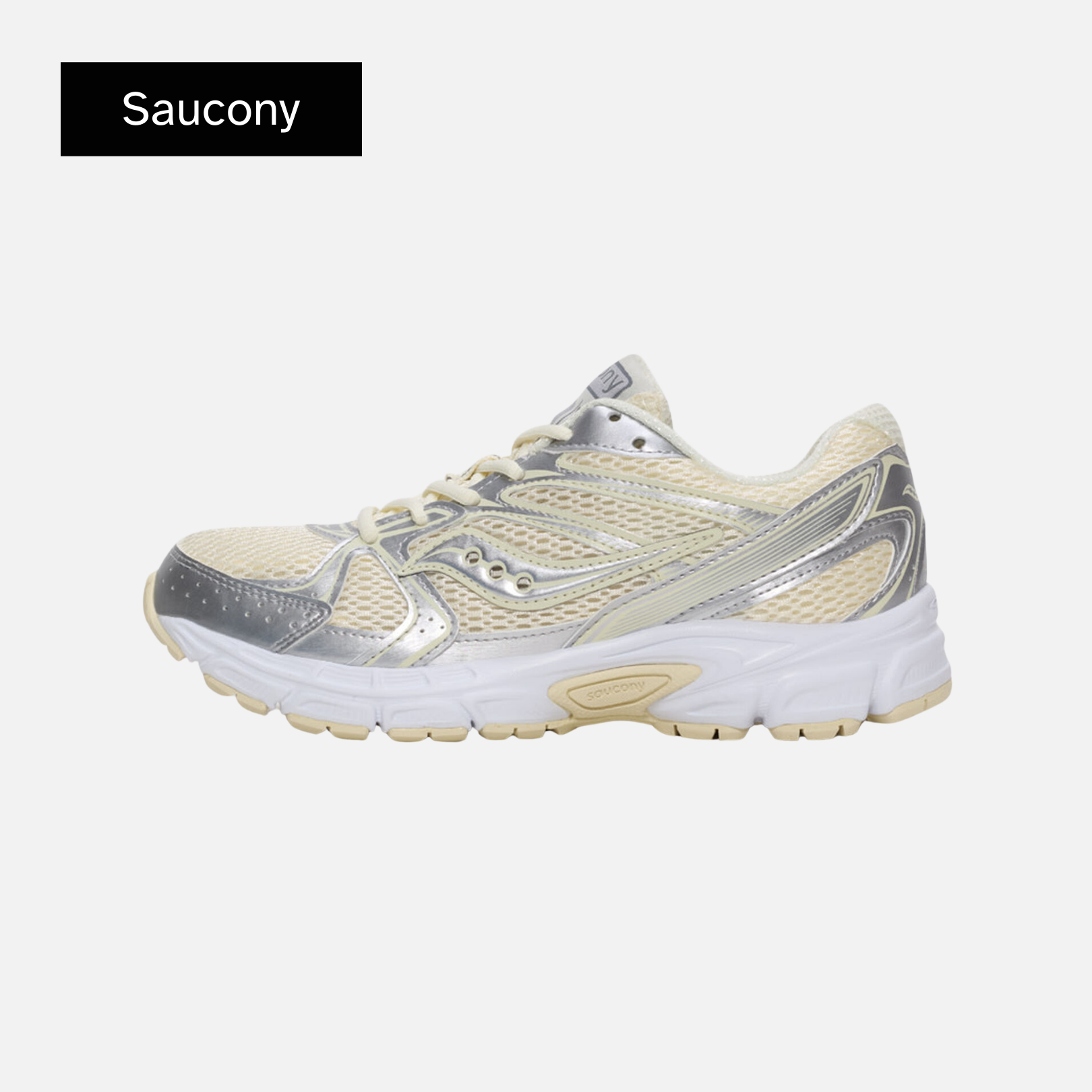 Saucony Wmns Grid Ride Millennium 'Cream Silver'