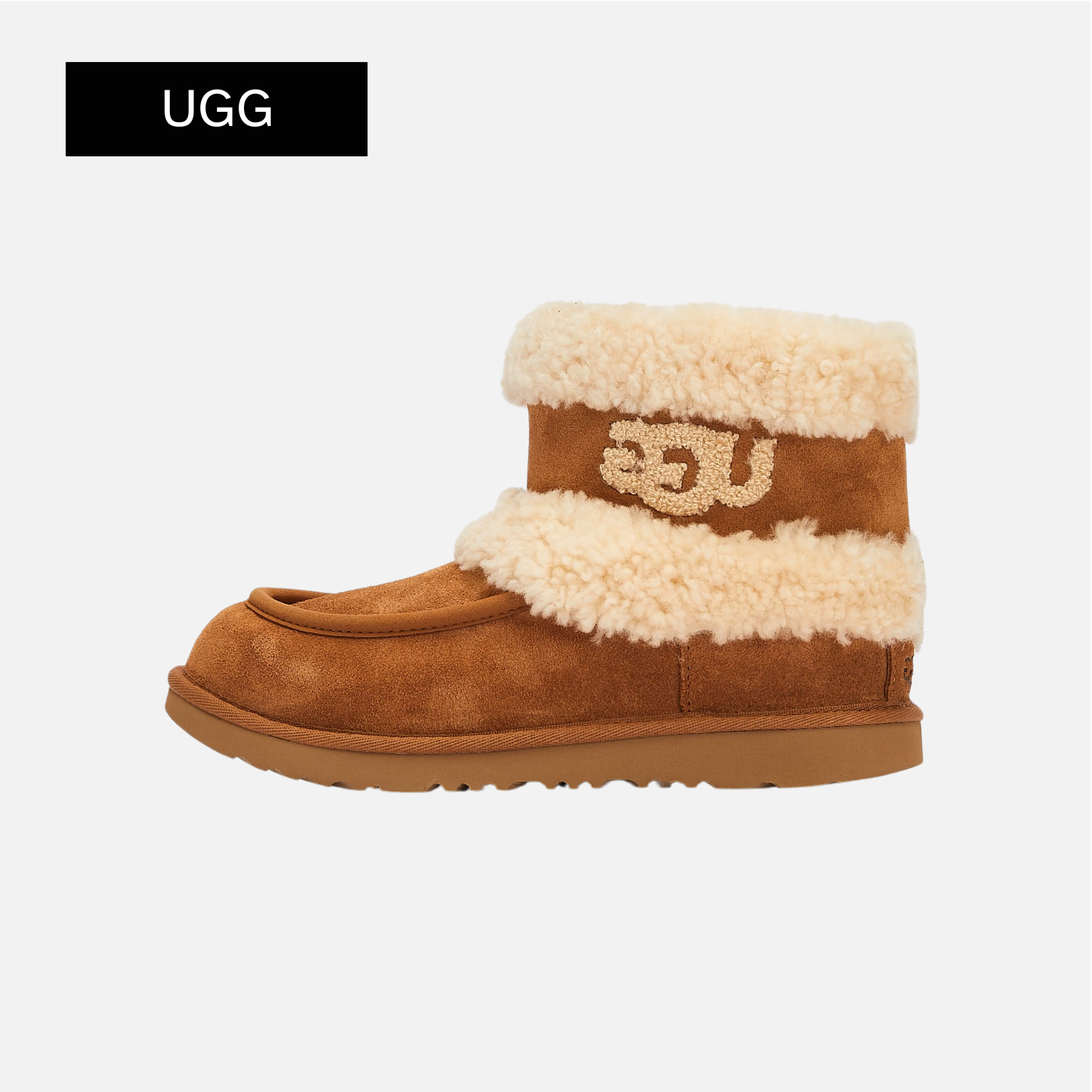 UGG Ultra Mini Fluff Boot Kids 'Chestnut'