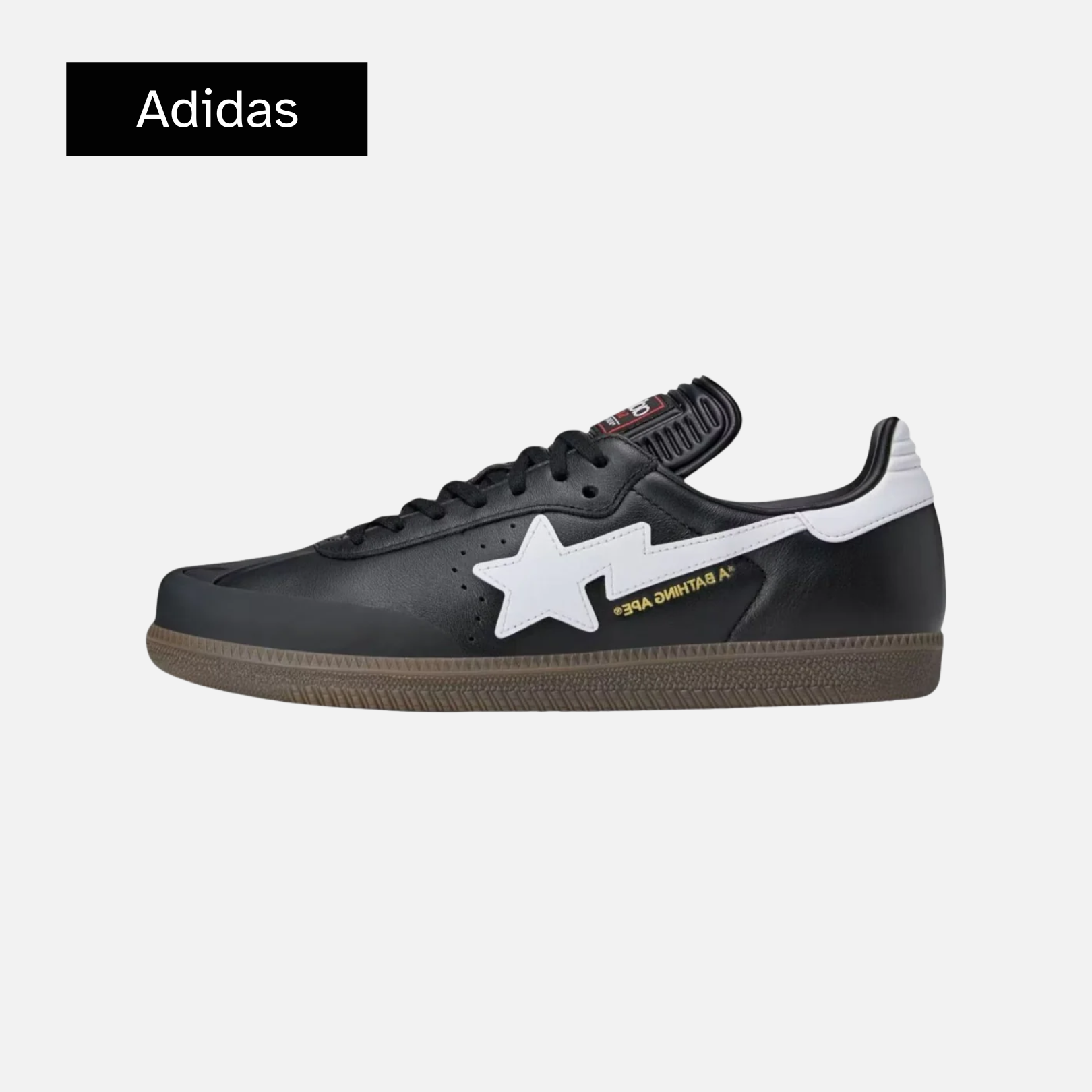 BAPE x adidas Samba 'Black White Gum'