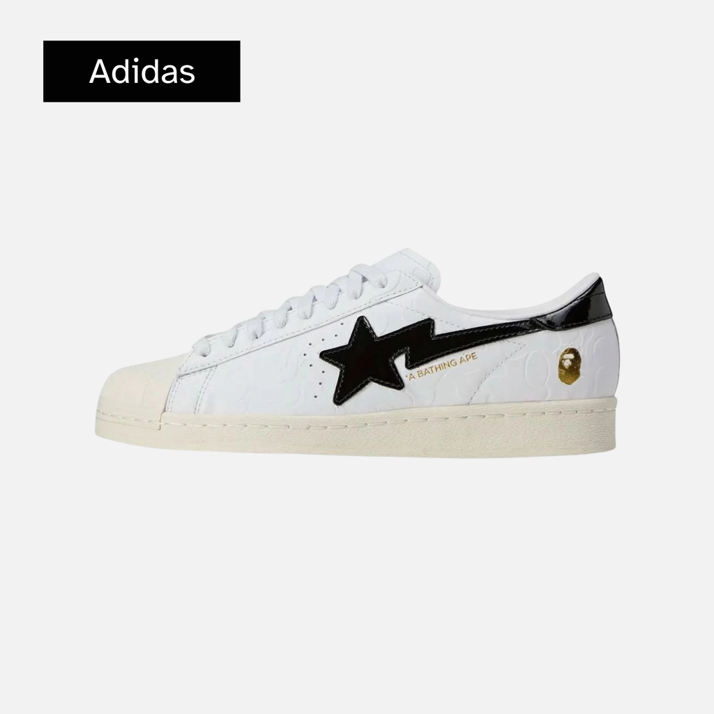 BAPE x adidas Superstar Vintage 'White Black'