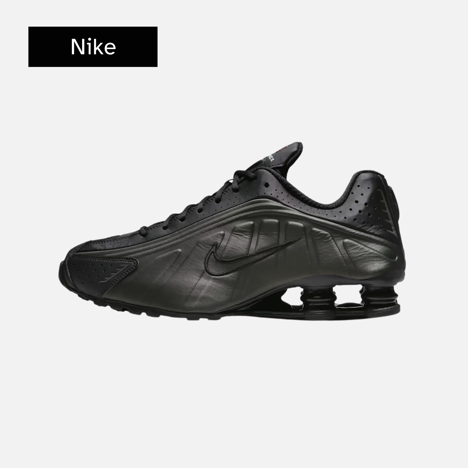 Nike Shox R4 'Triple Black' 2025