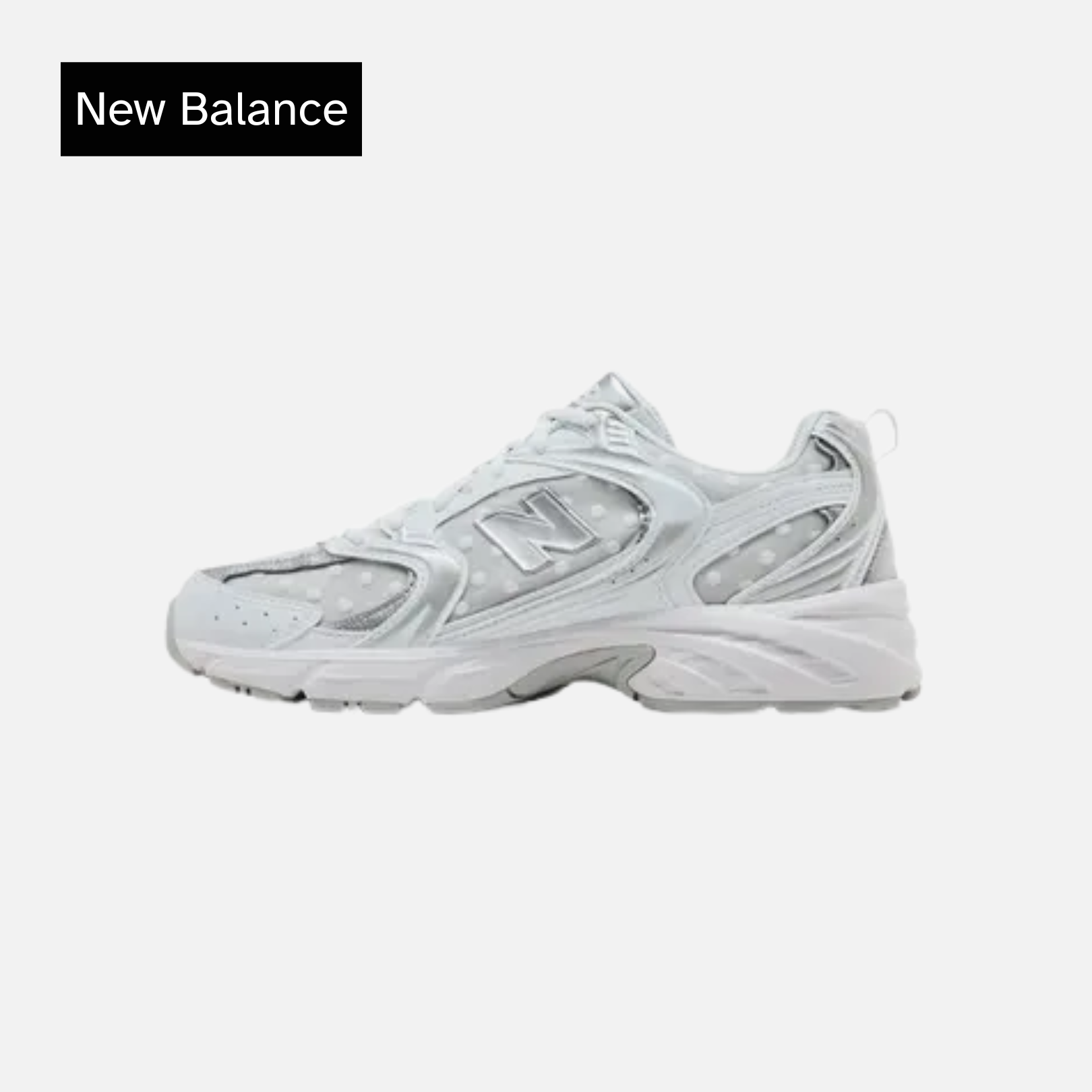 New Balance 530 'White Silver Metallic Polka Dots'