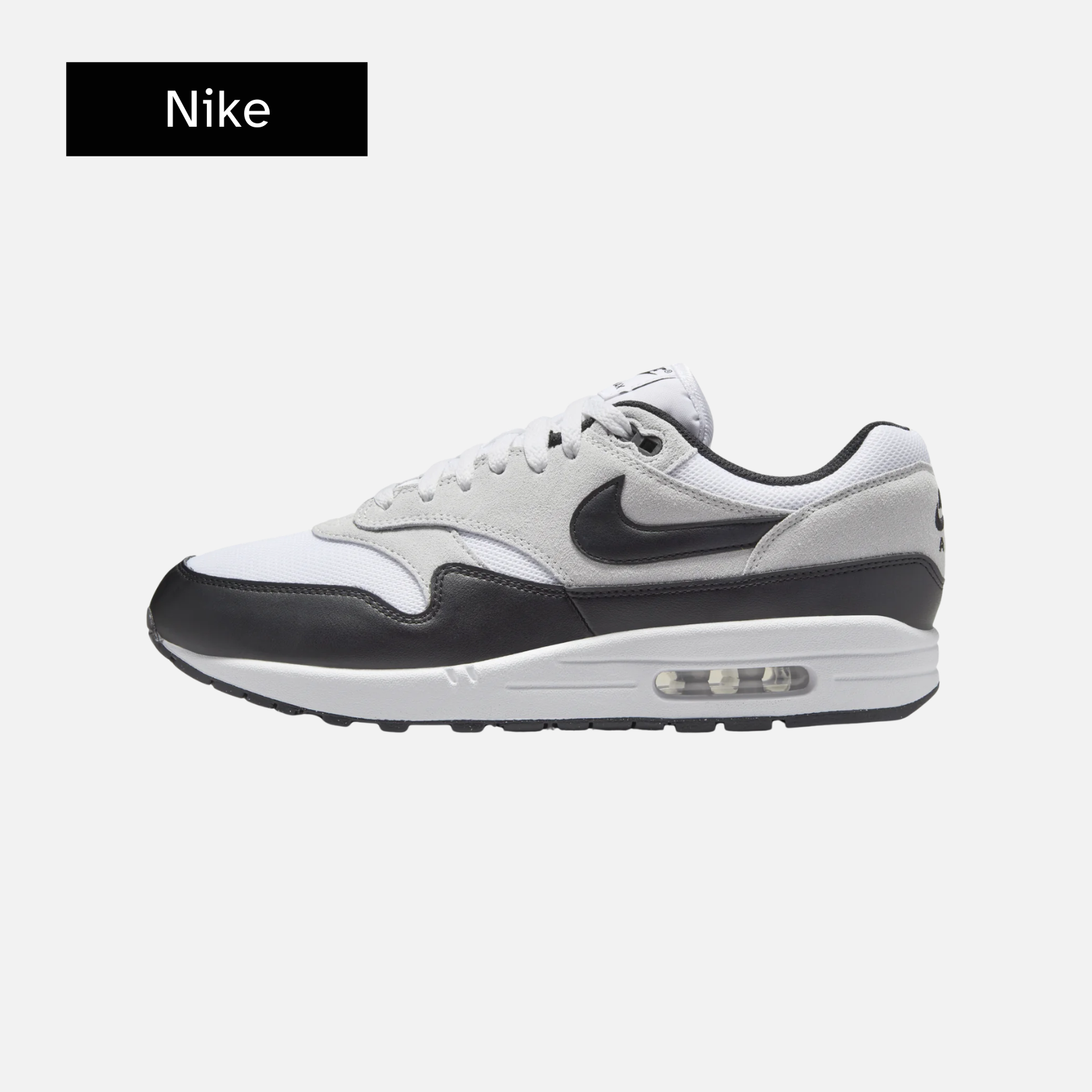 Air Max 1 Essential 'White Pure Platinum Black'