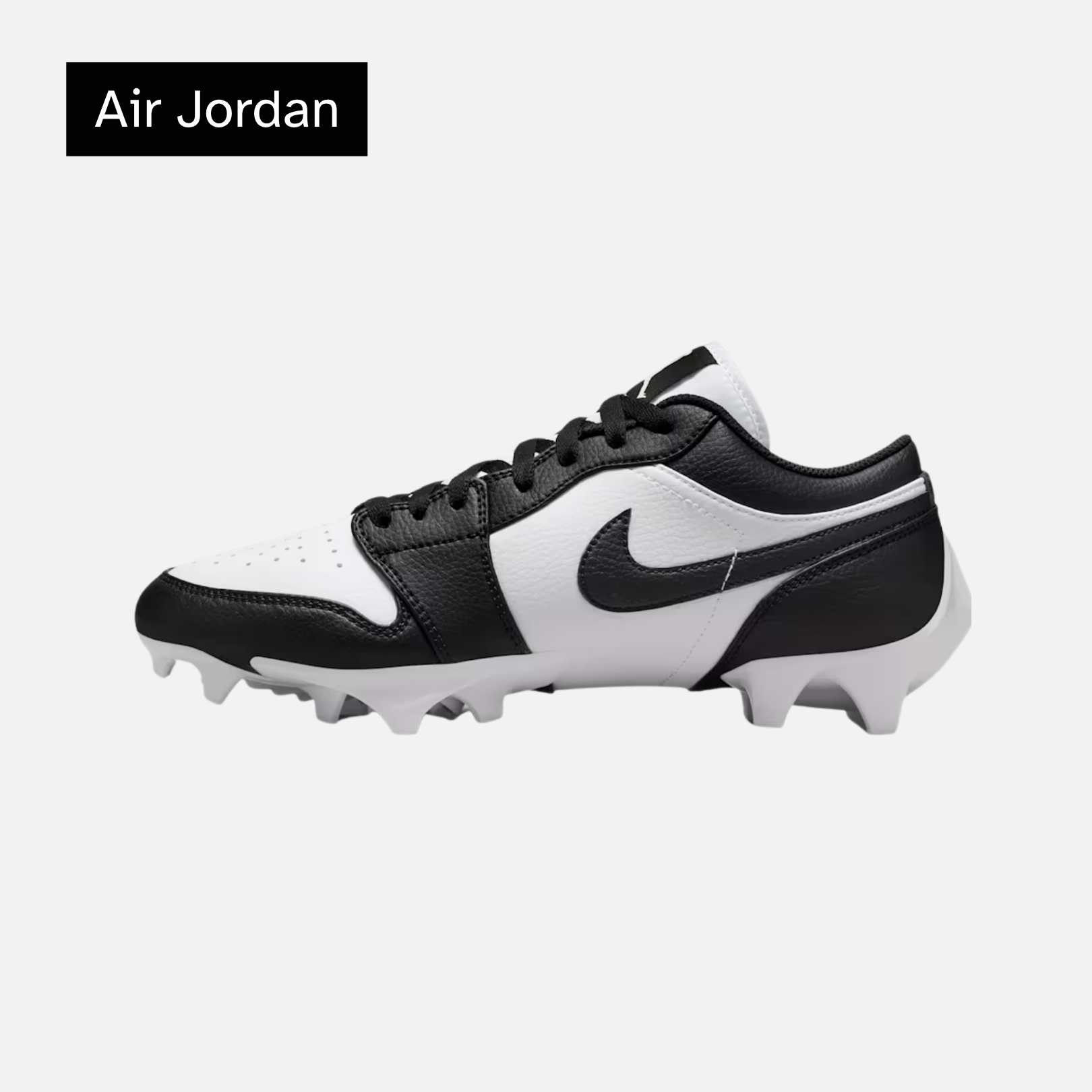 Air Jordan 1 Low TD Cleat 'Black White' 2023