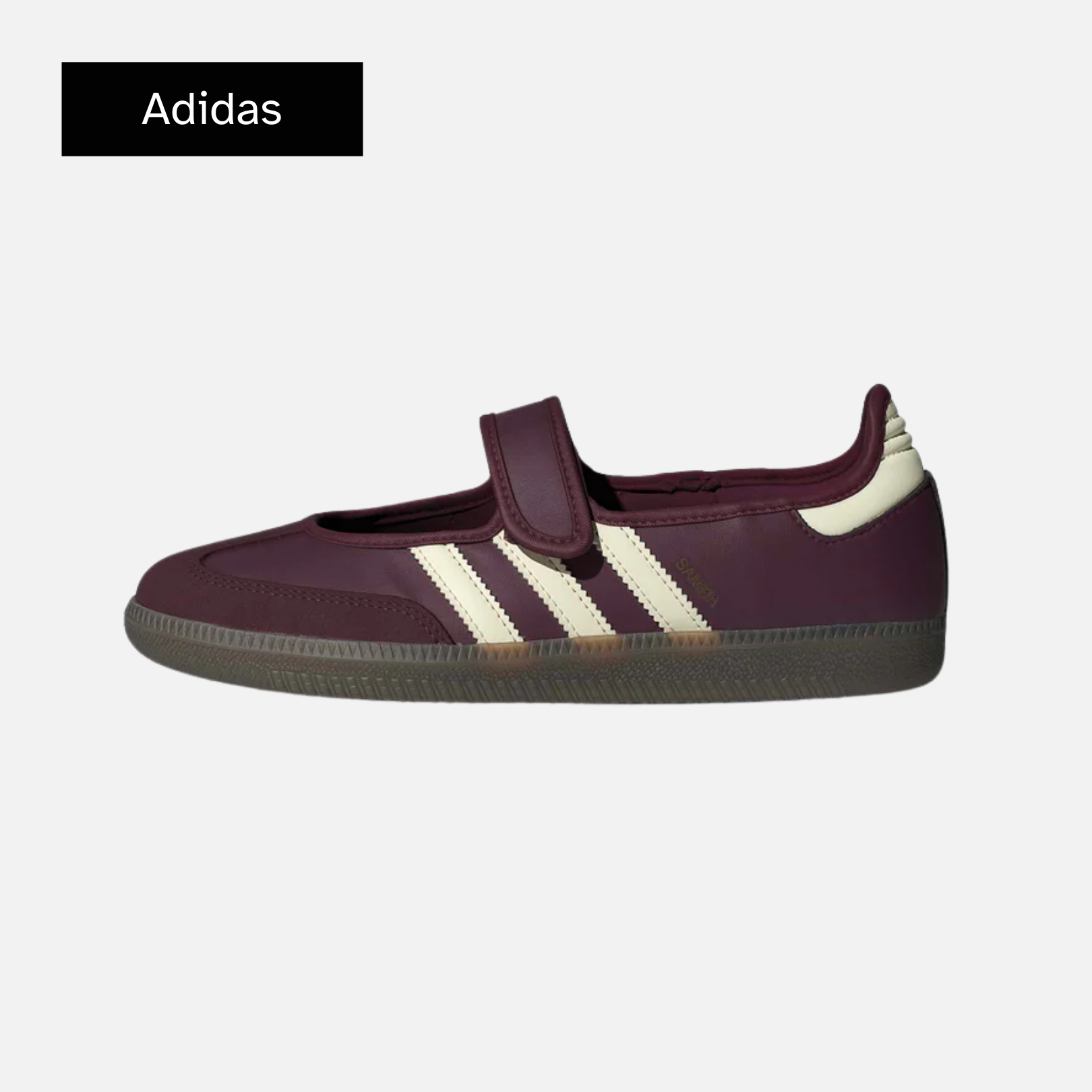 adidas Wmns Samba Mary Jane 'Maroon Cream White Gold Metallic'