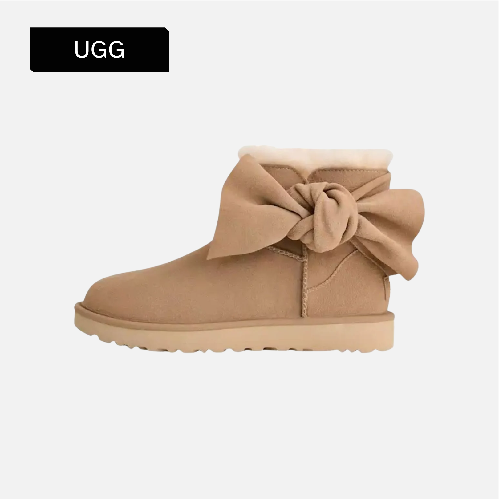UGG Wmns Classic Mini Bow 'Sand'
