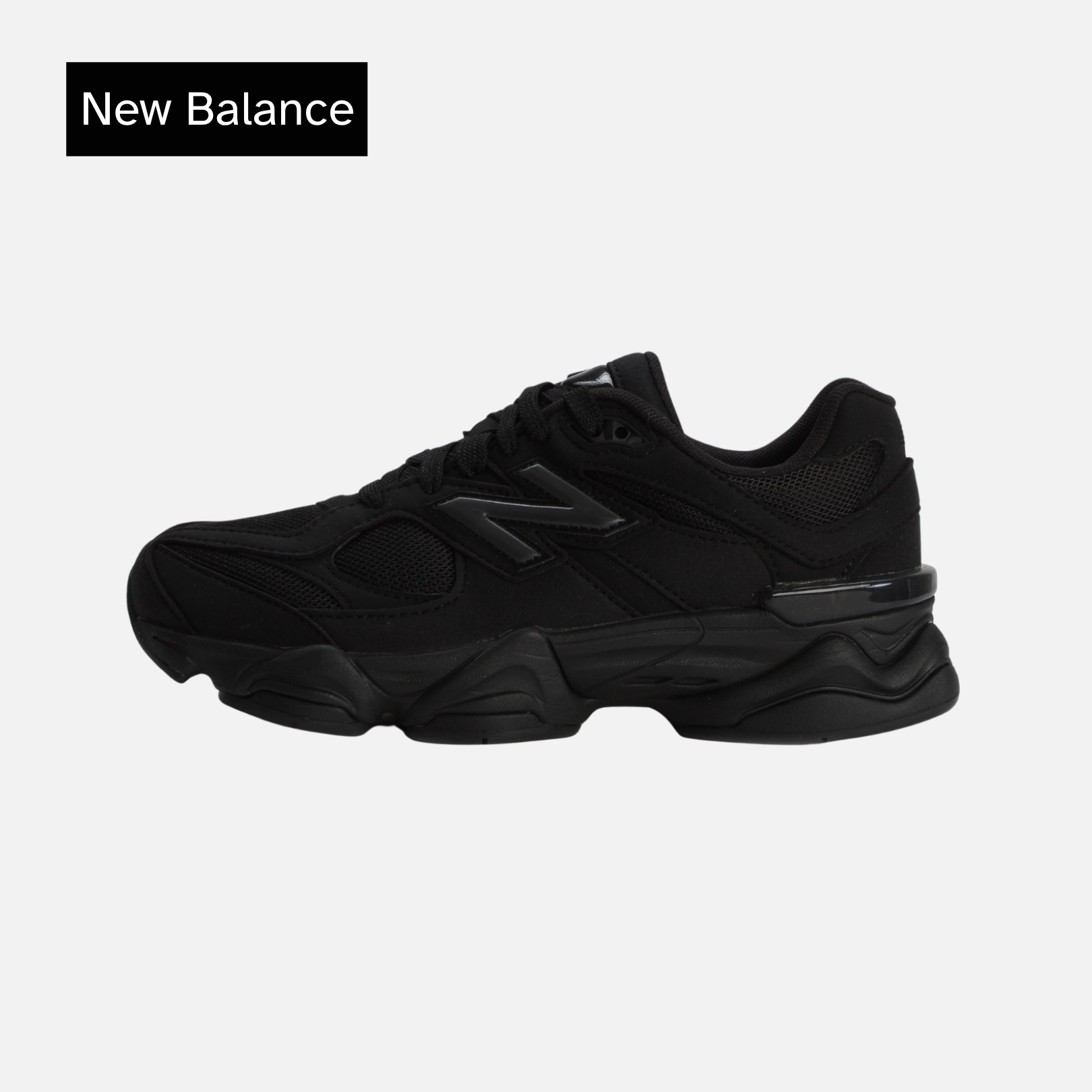 9060 Big Kid 'Triple Black Suede'