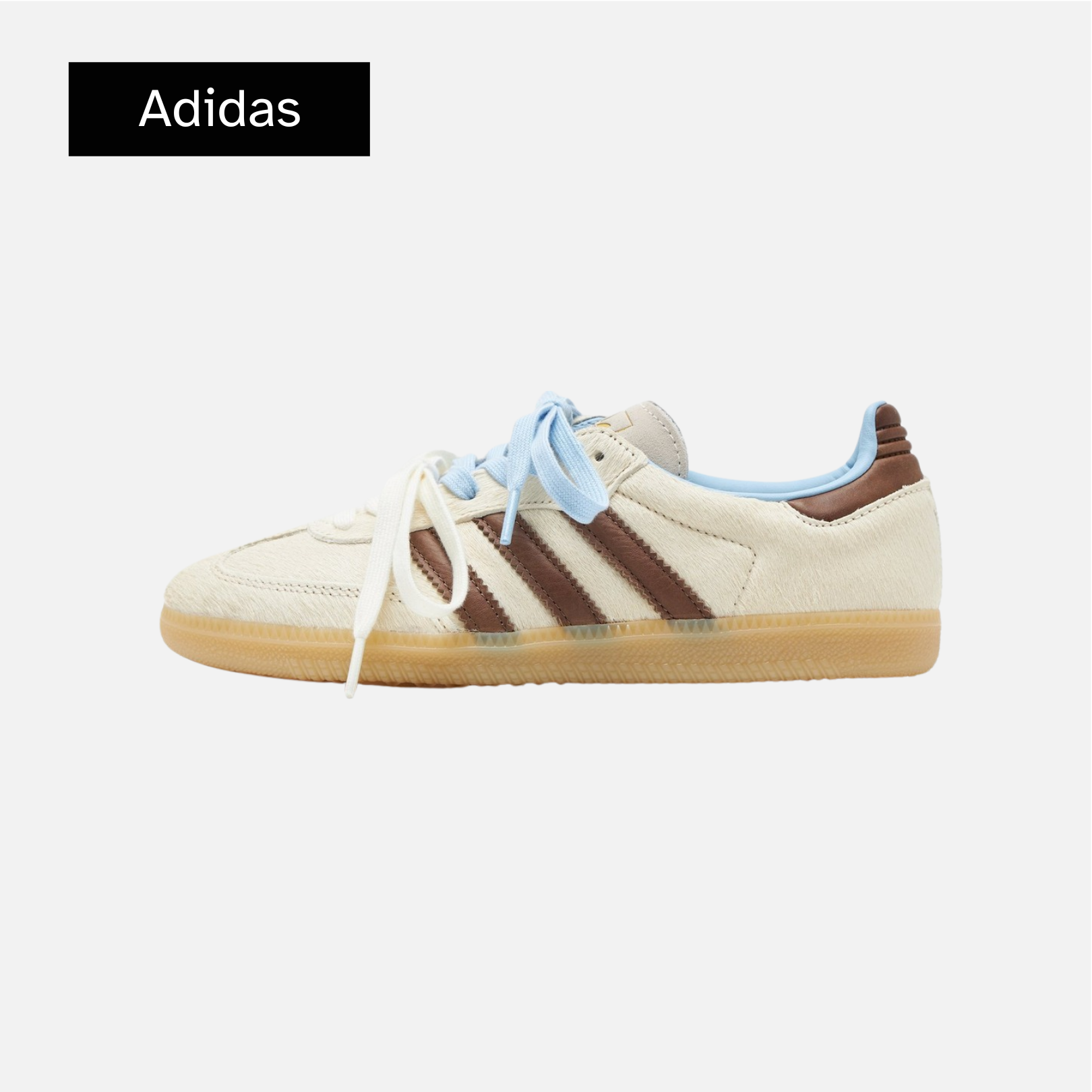 adidas Samba OG Cream White Earth Strata Pony Hair WMNS