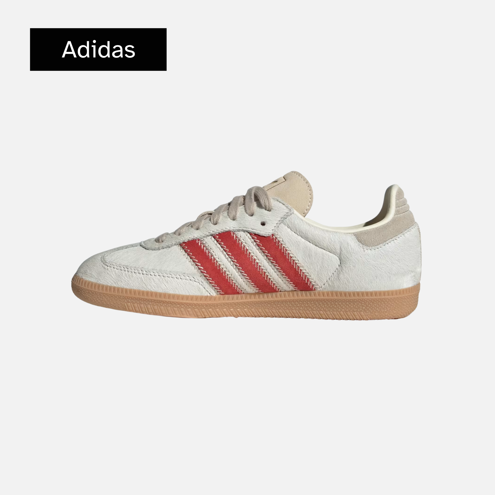 adidas Wmns Samba OG 'Pony Hair Pack - Wonder Beige Better Scarlet'