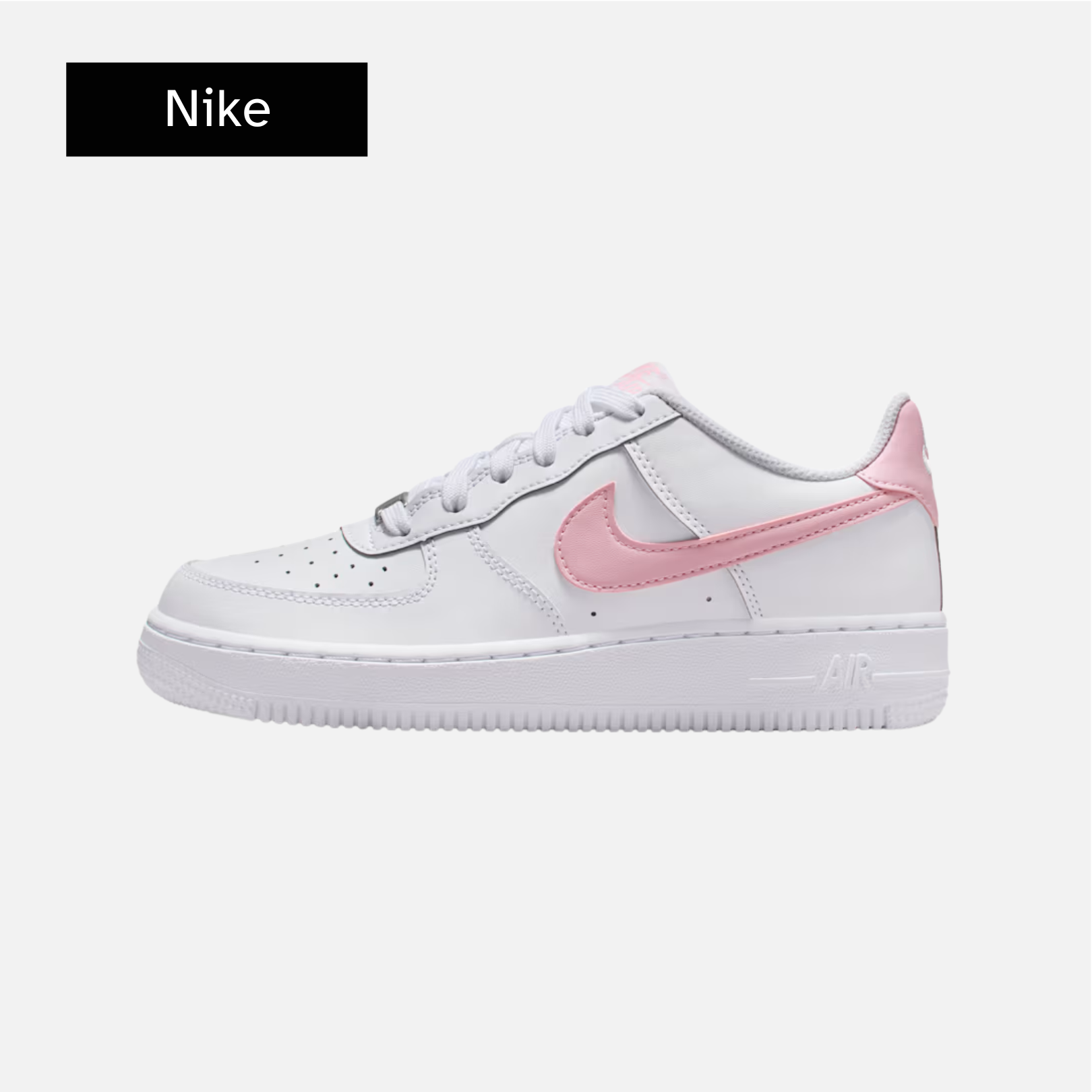 Nike Air Force 1 GS 'White Medium Soft Pink'