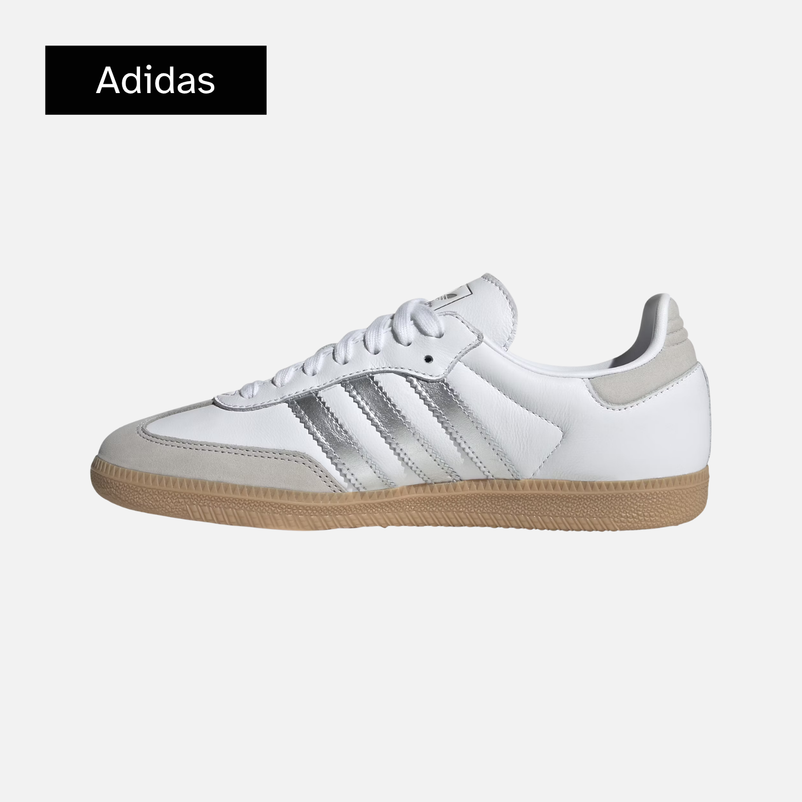 Wmns Samba OG 'White Silver Metallic Grey'