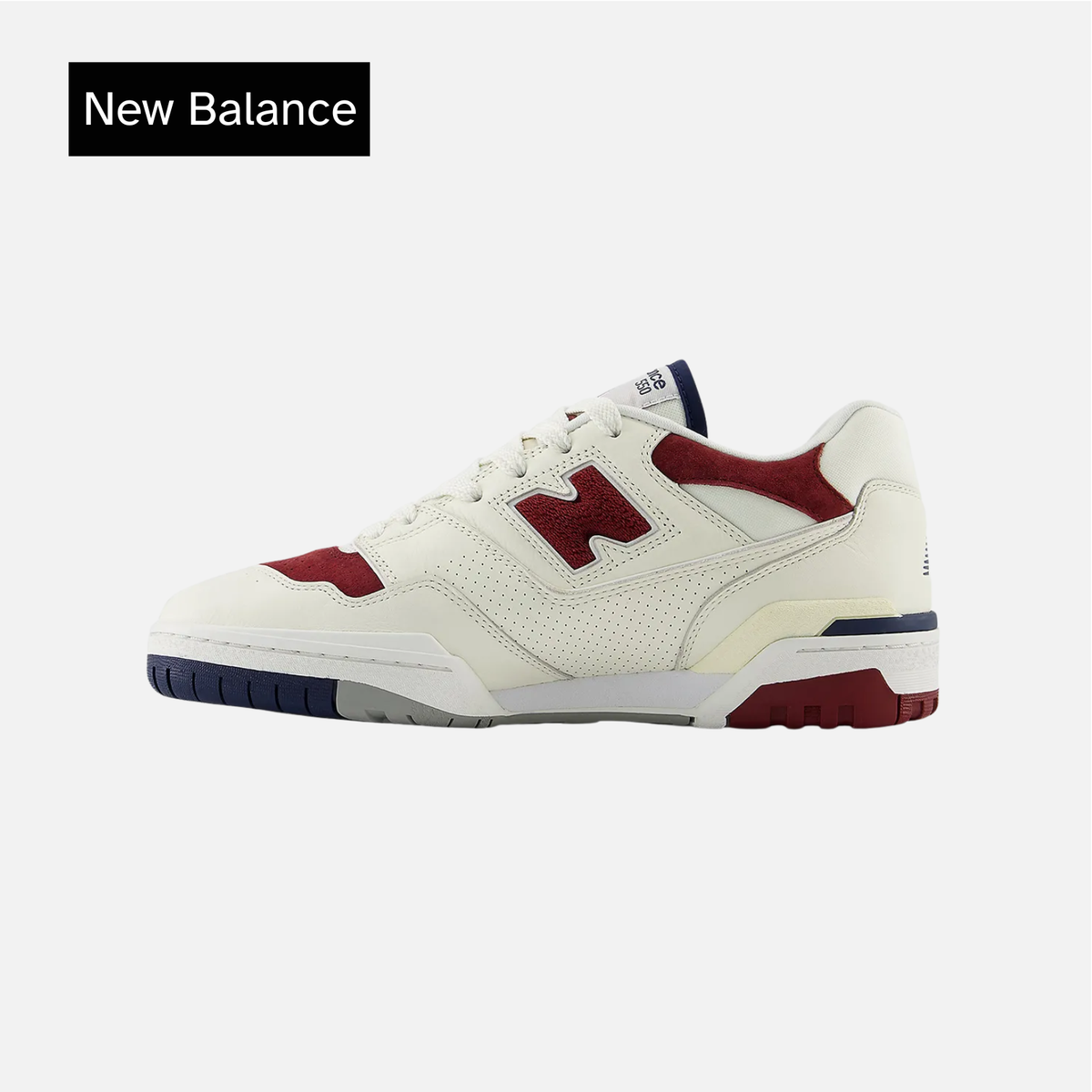 New Balance 550 'Suede Toe Pack - Burgundy Navy'