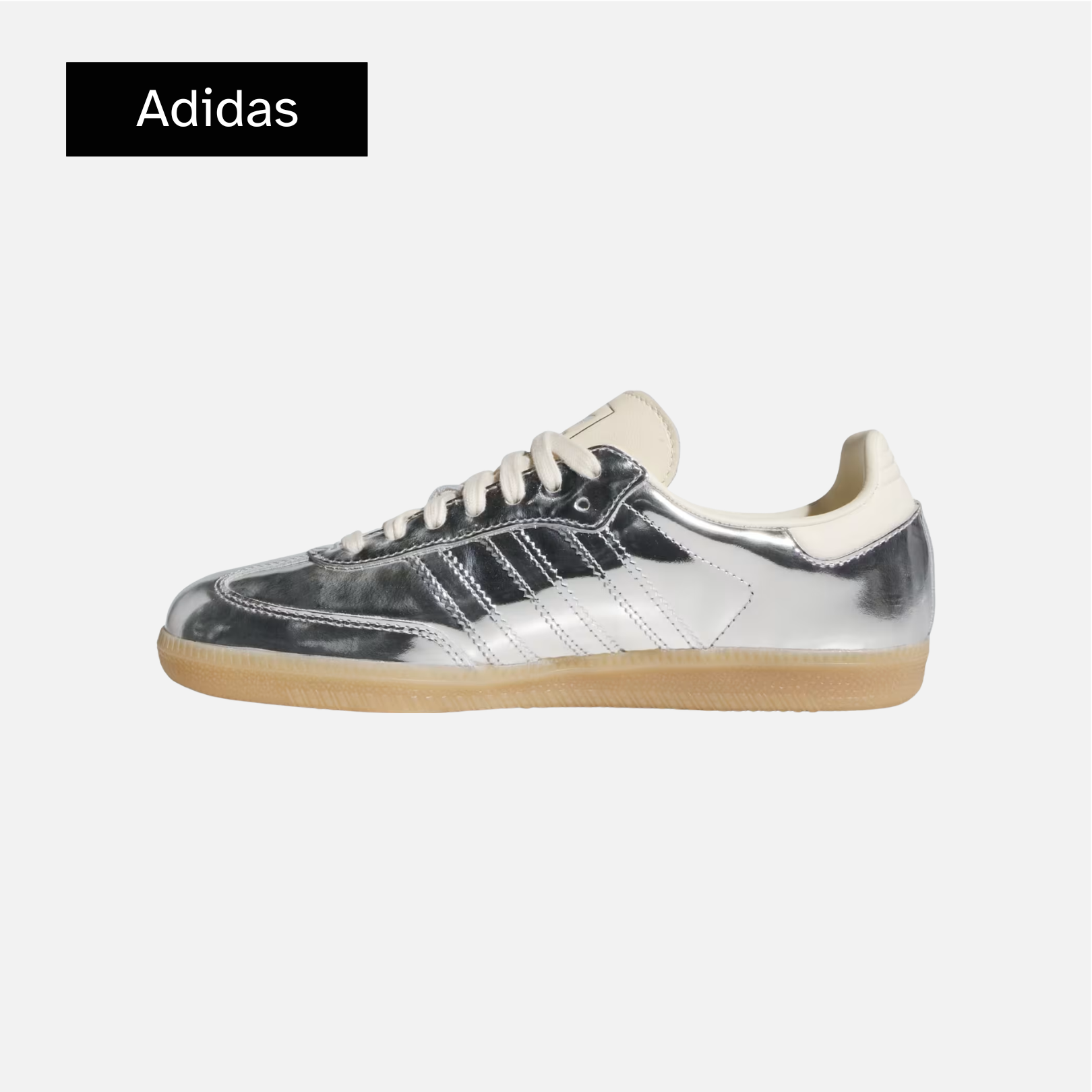 adidas Samba OG Silver Metallic Gum wmns