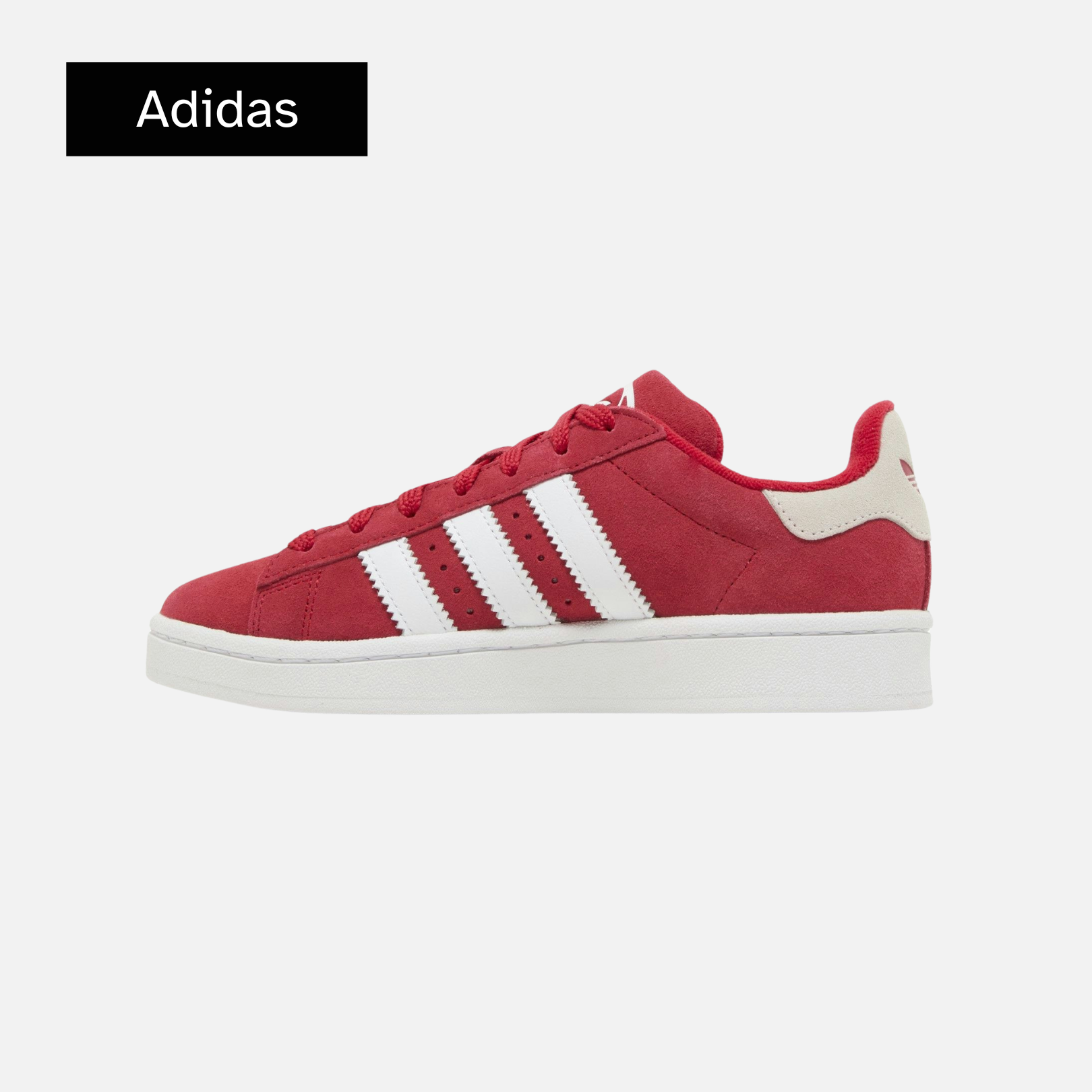 Adidas Campus 00s J 'Scarlet - White Heel Tab'