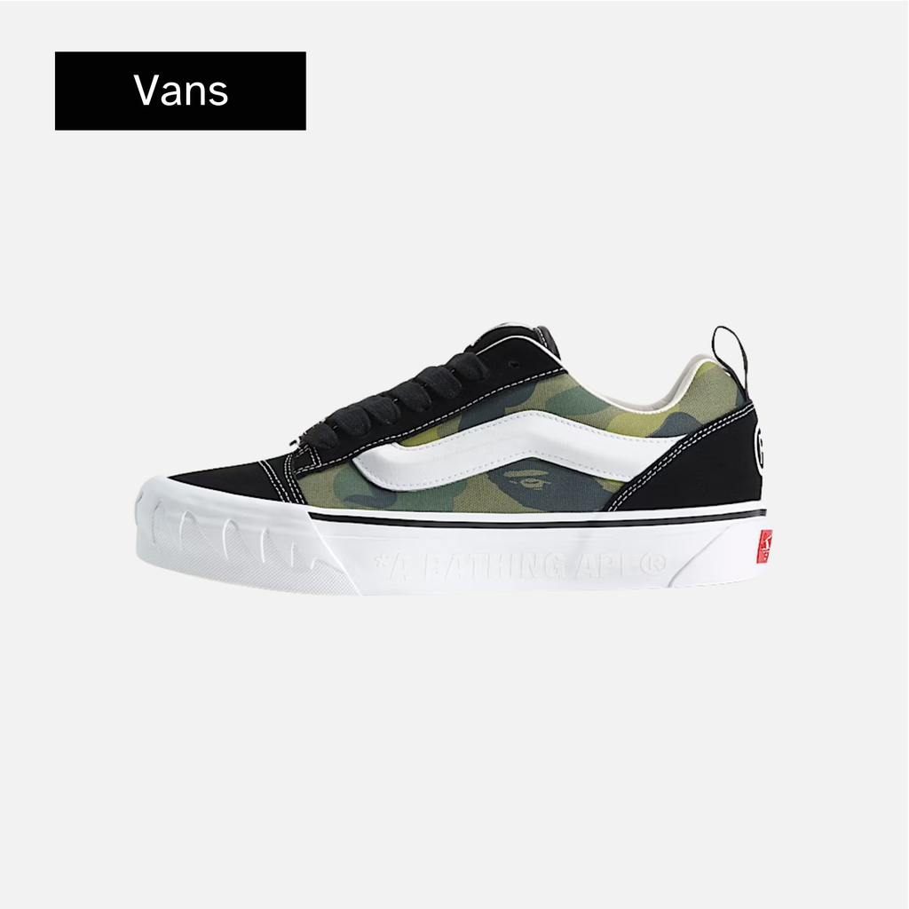 BAPE x Vans Premium Knu Skool 'Camo Green'