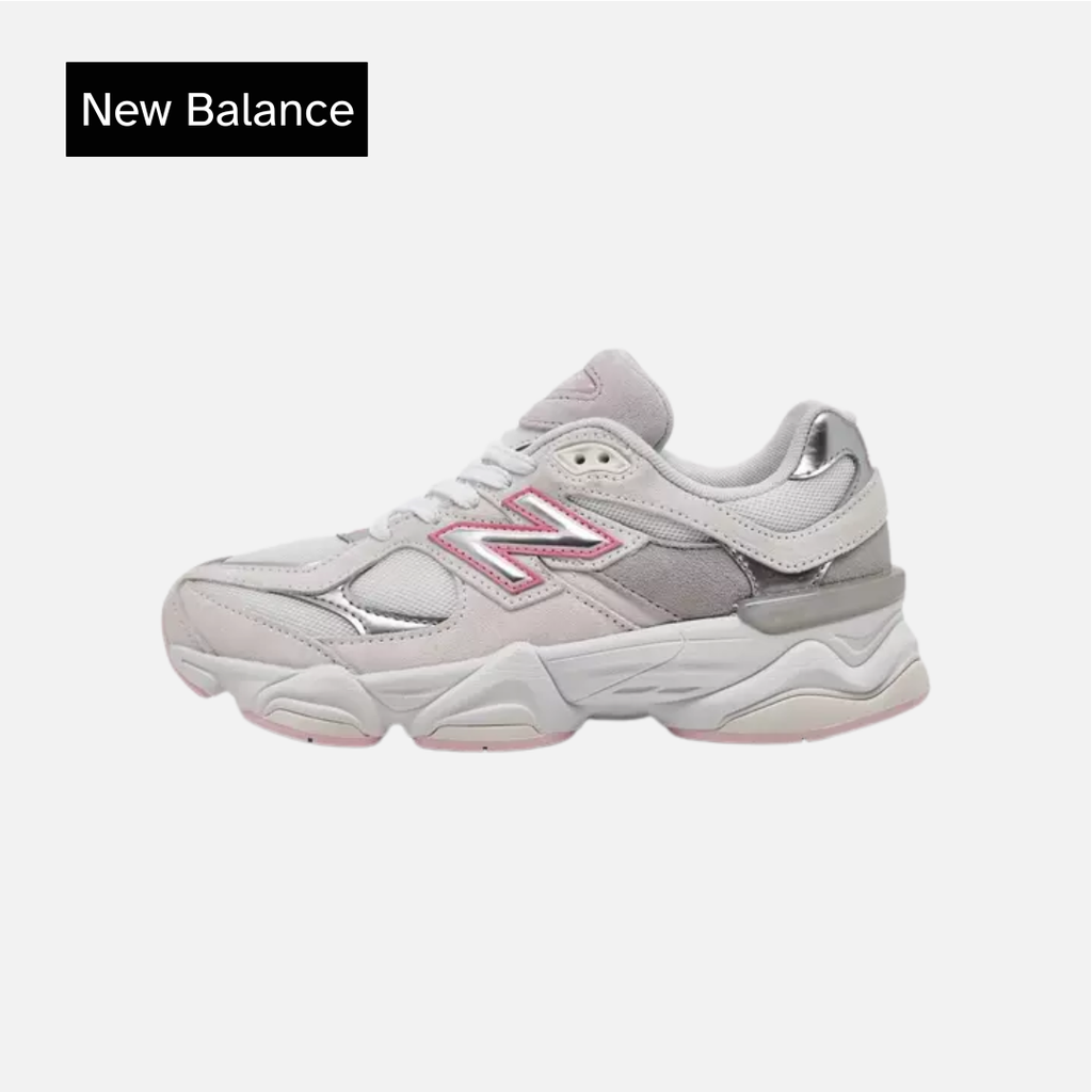 New Balance 9060 Casual Shoes Pink/Grey Grade School