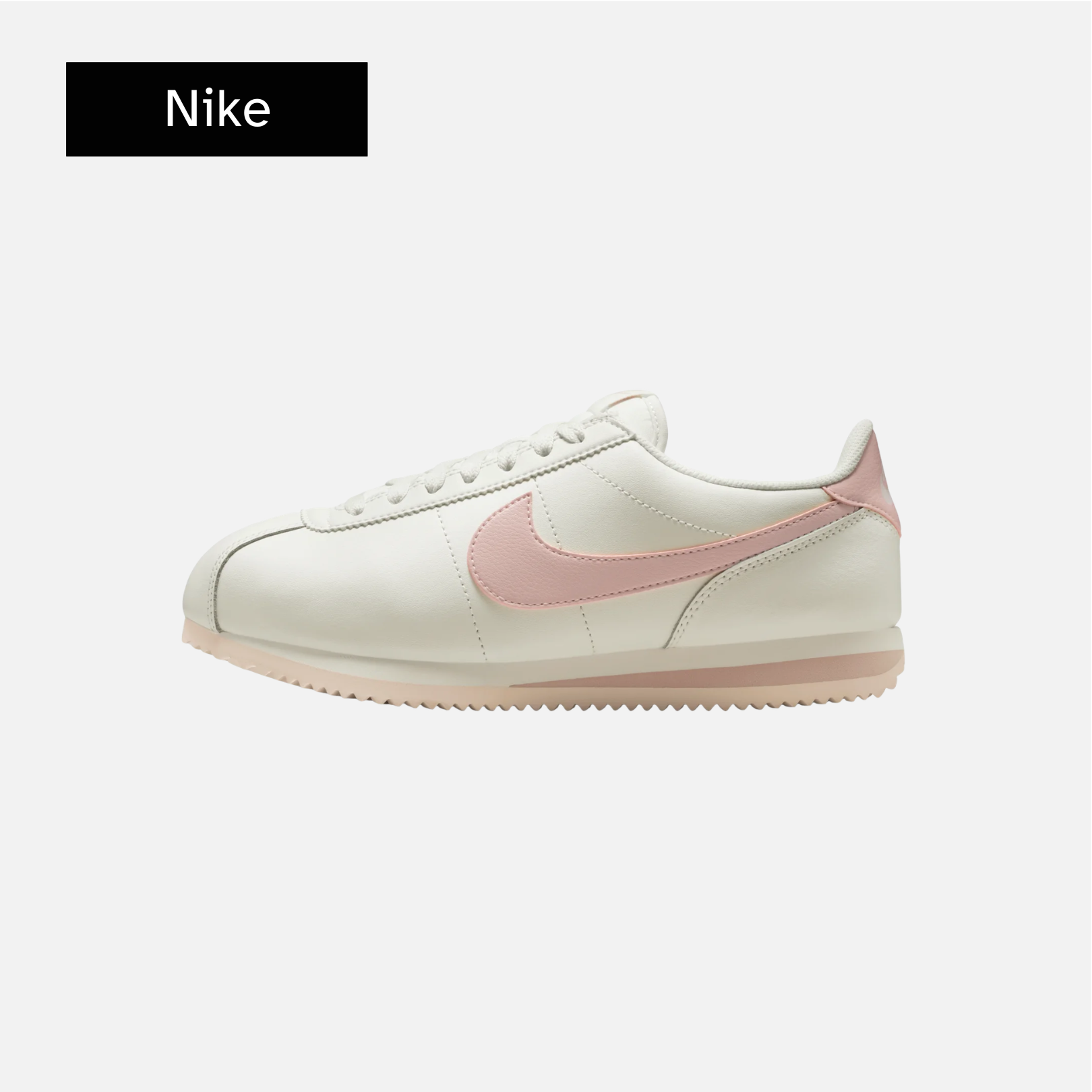 Nike Cortez Leather 'Sail Dark Pink' wmns