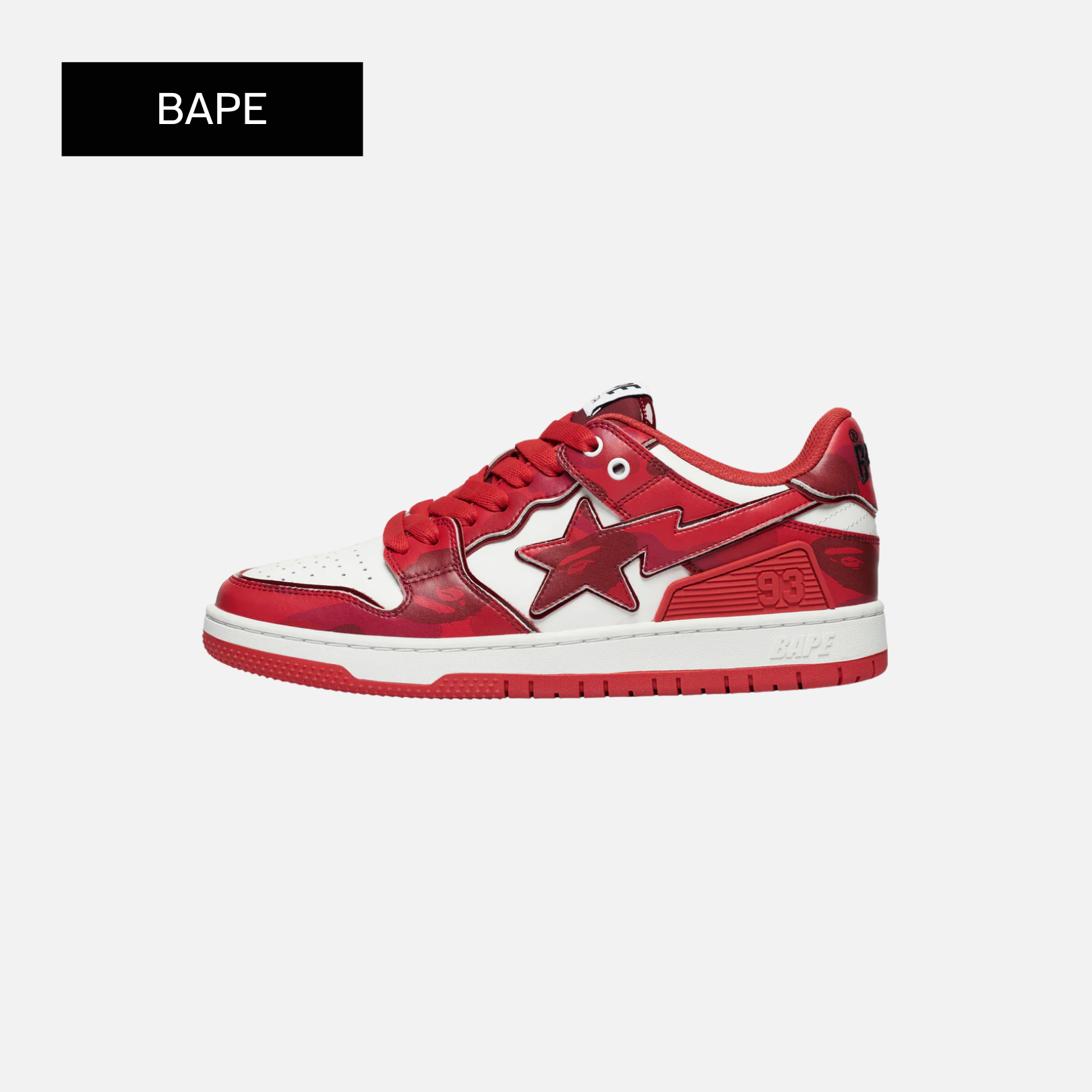 BAPE Sk8 Sta #5 'Red'
