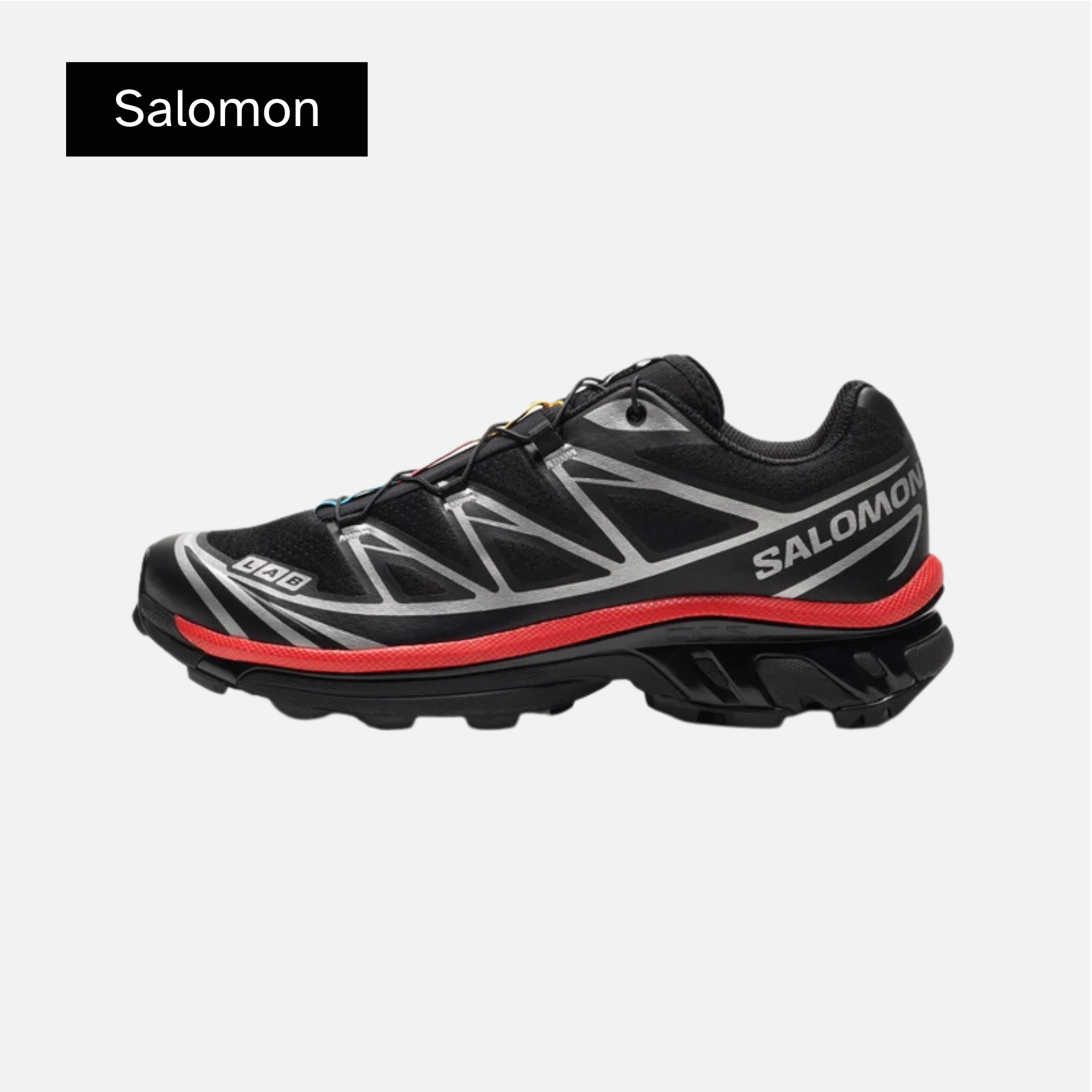 Salomon XT-6 'Black Fiery Red Silver'