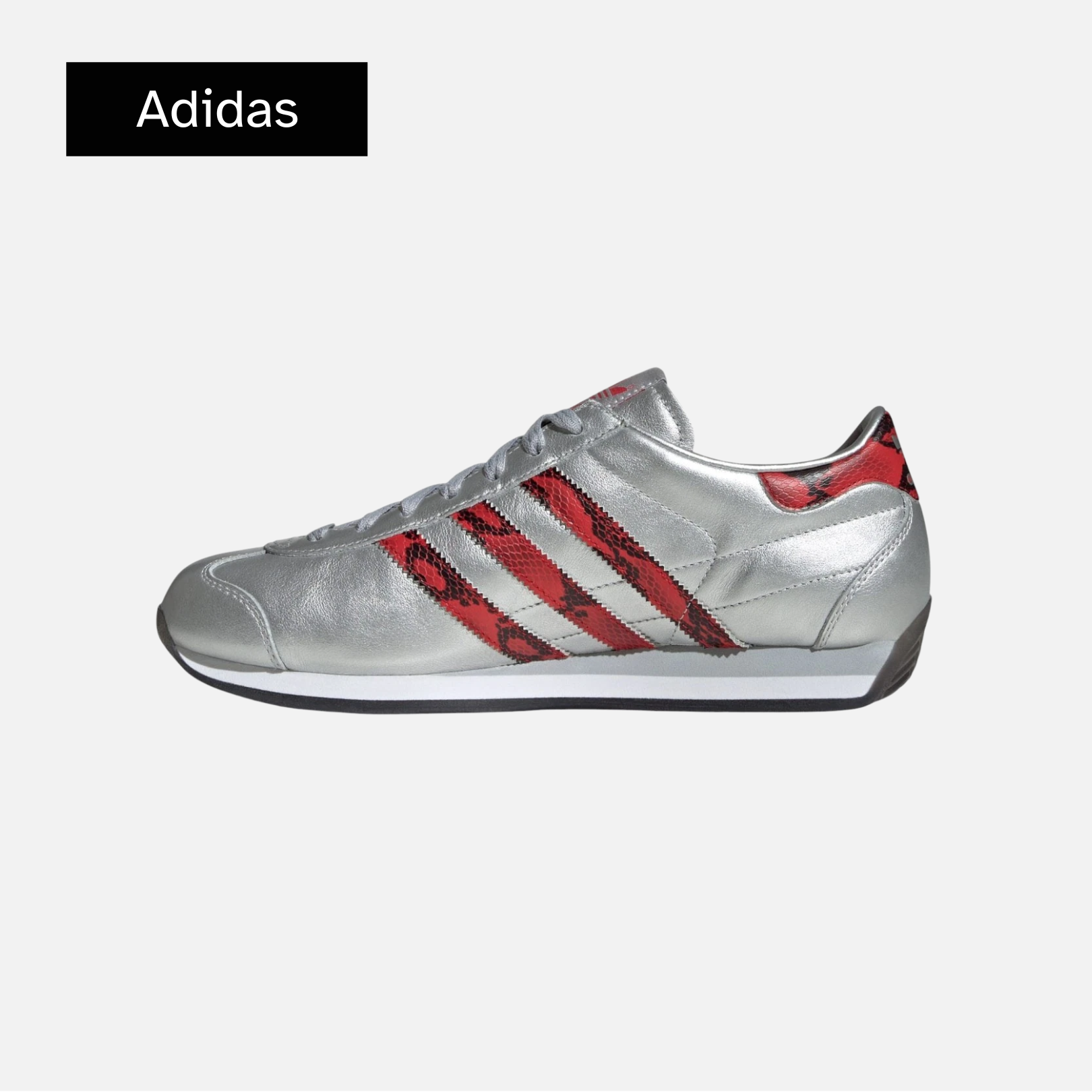 Country Japan 'Snakeskin Pack - Silver Metallic Scarlet'