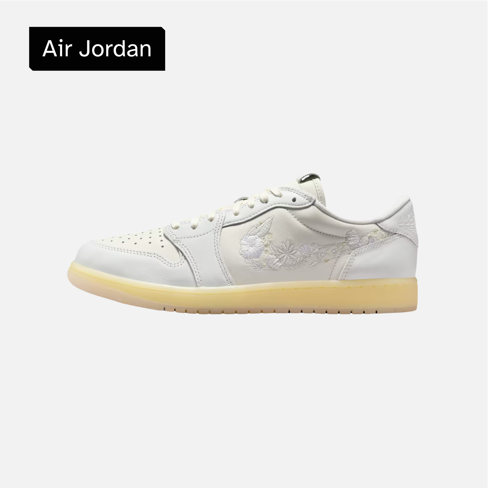 Air Jordan 1 Retro Low OG 'Rabbit Floral Swoosh'